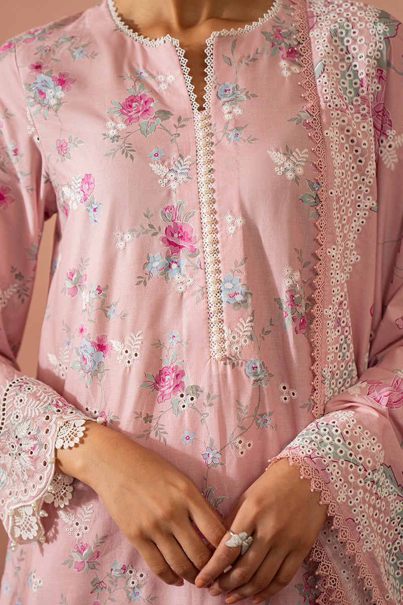 Cross Stitch | Cambric Lawn 24 | GARNET BLUSH by Cross Stitch - Designer Dress - Type: Casuals - Available at Libayah - 100% Original