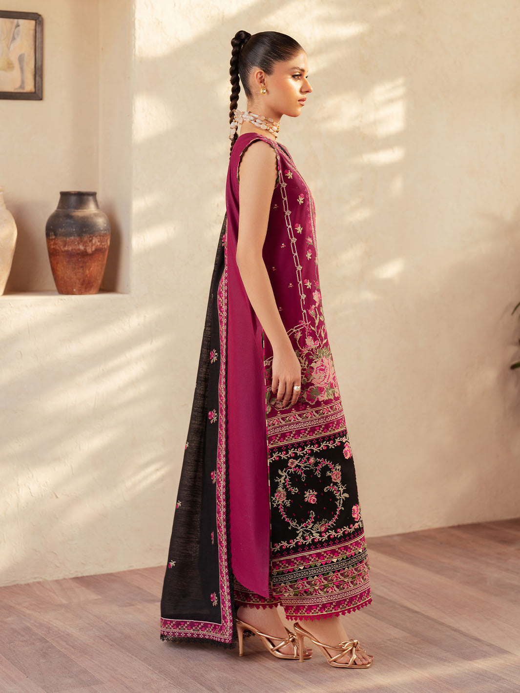 Bin Ilyas | Mehroze Luxury Lawn 25 | 95 - A by Bin Ilyas - Designer Dress - Type: Ladies Clothes - Available at Libayah - 100% Original