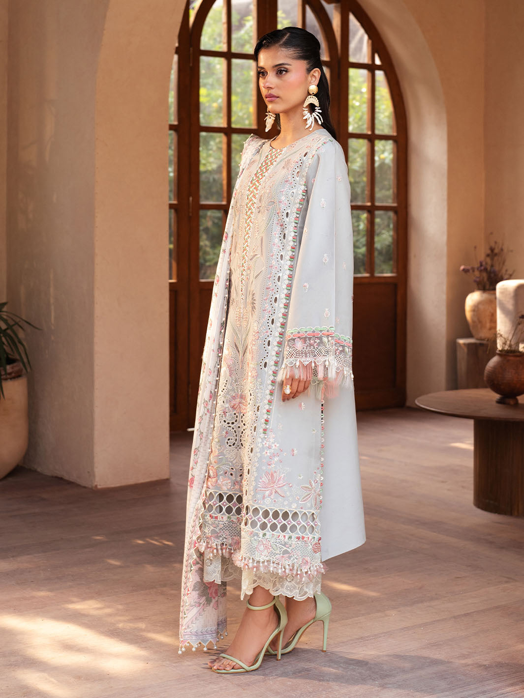 Bin Ilyas | Mehroze Luxury Lawn 25 | 97 - A by Bin Ilyas - Designer Dress - Type: Ladies Clothes - Available at Libayah - 100% Original