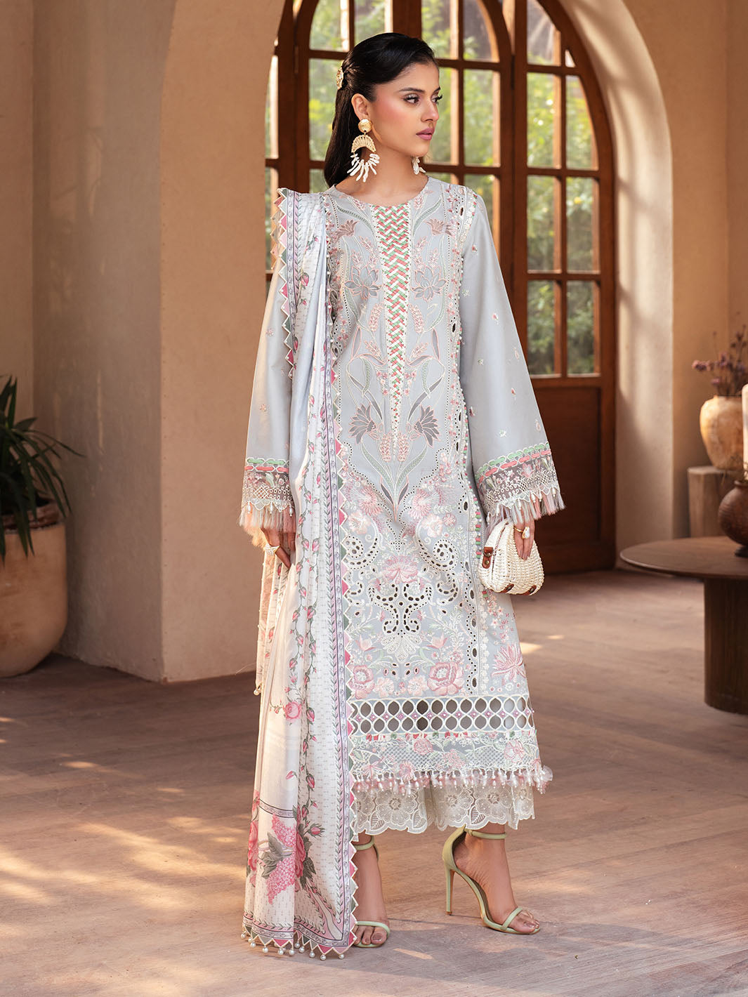 Bin Ilyas | Mehroze Luxury Lawn 25 | 97 - A by Bin Ilyas - Designer Dress - Type: Ladies Clothes - Available at Libayah - 100% Original