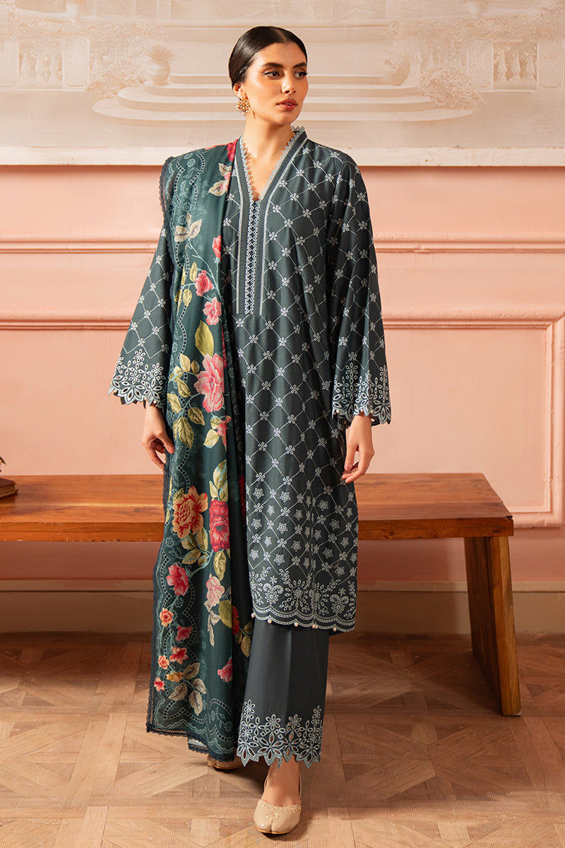 Cross Stitch | Cambric Lawn 24 | AZURE SERENITY by Cross Stitch - Designer Dress - Type: Casuals - Available at Libayah - 100% Original