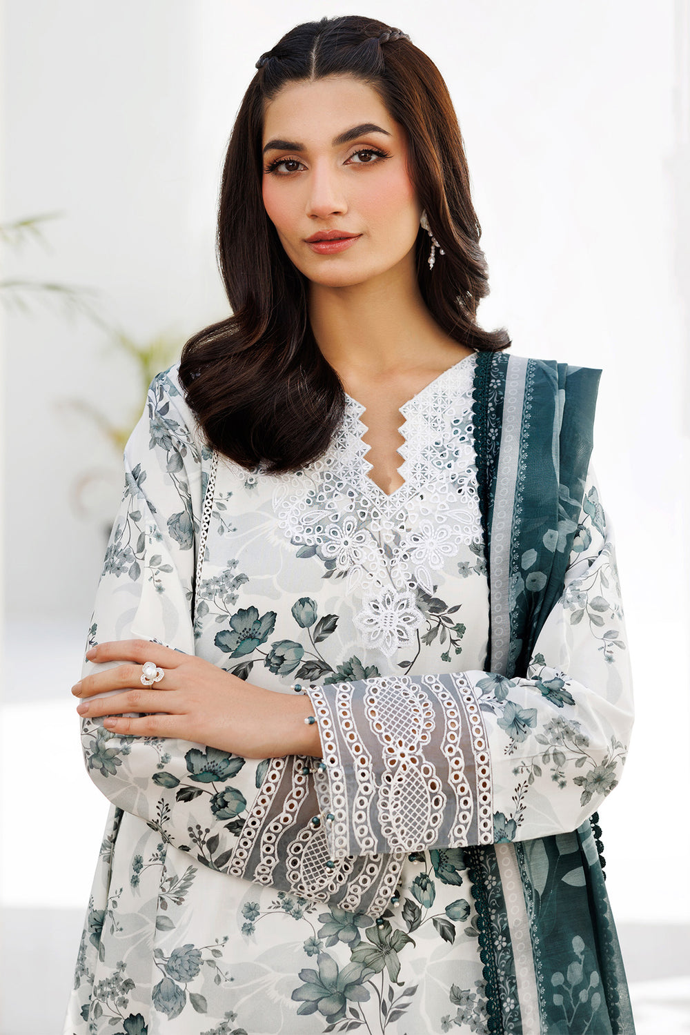 Farasha | Printed Essentials | Smokey Sea by Farasha - Designer Dress  - Type : Ladies Clothes - Available at Libayah - 100% Original 
