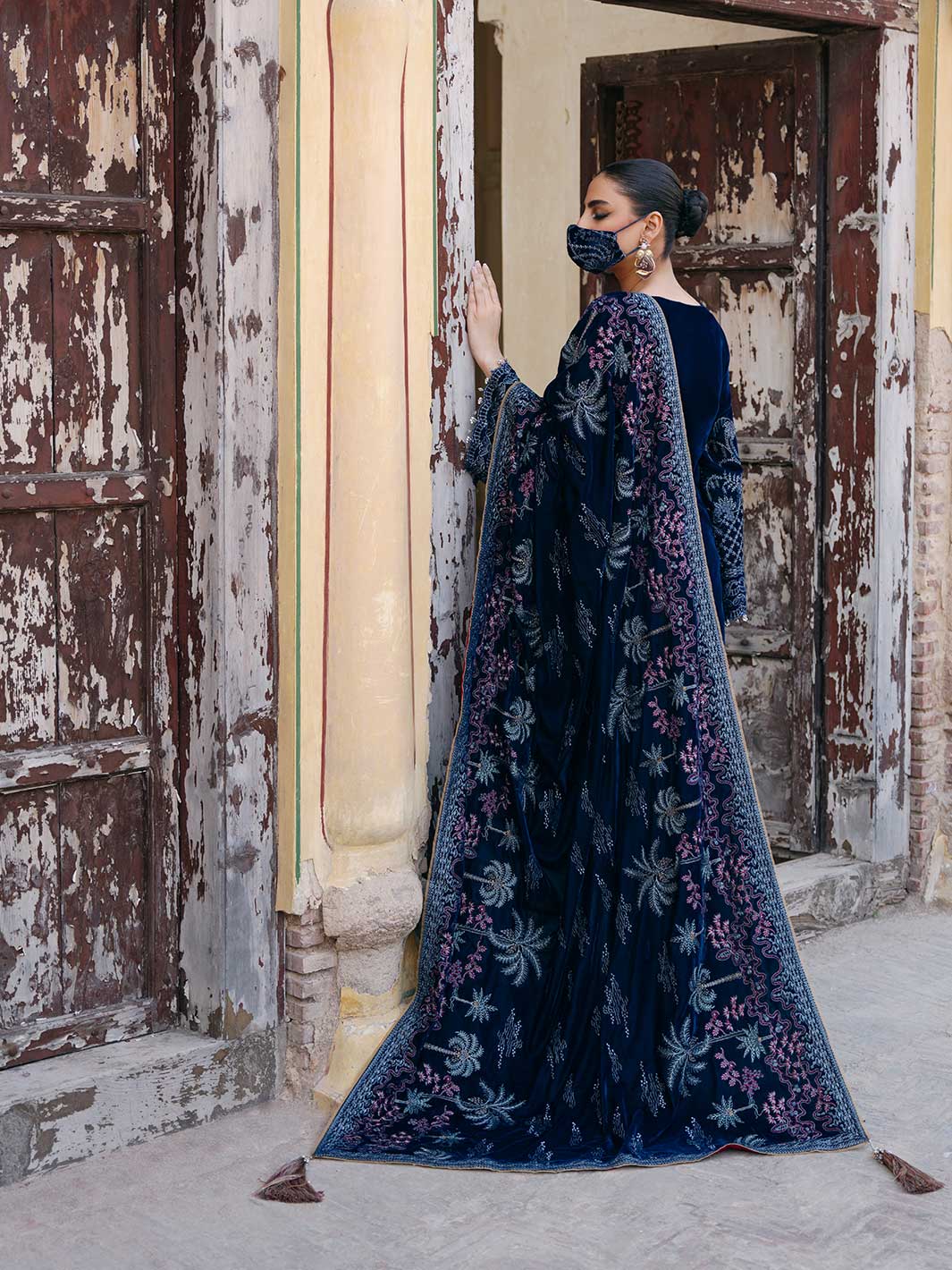 Flossie | Siara Velvet Formals | V-106 - A by Flossie - Designer Dress - Type: Ladies Clothes - Available at Libayah - 100% Original