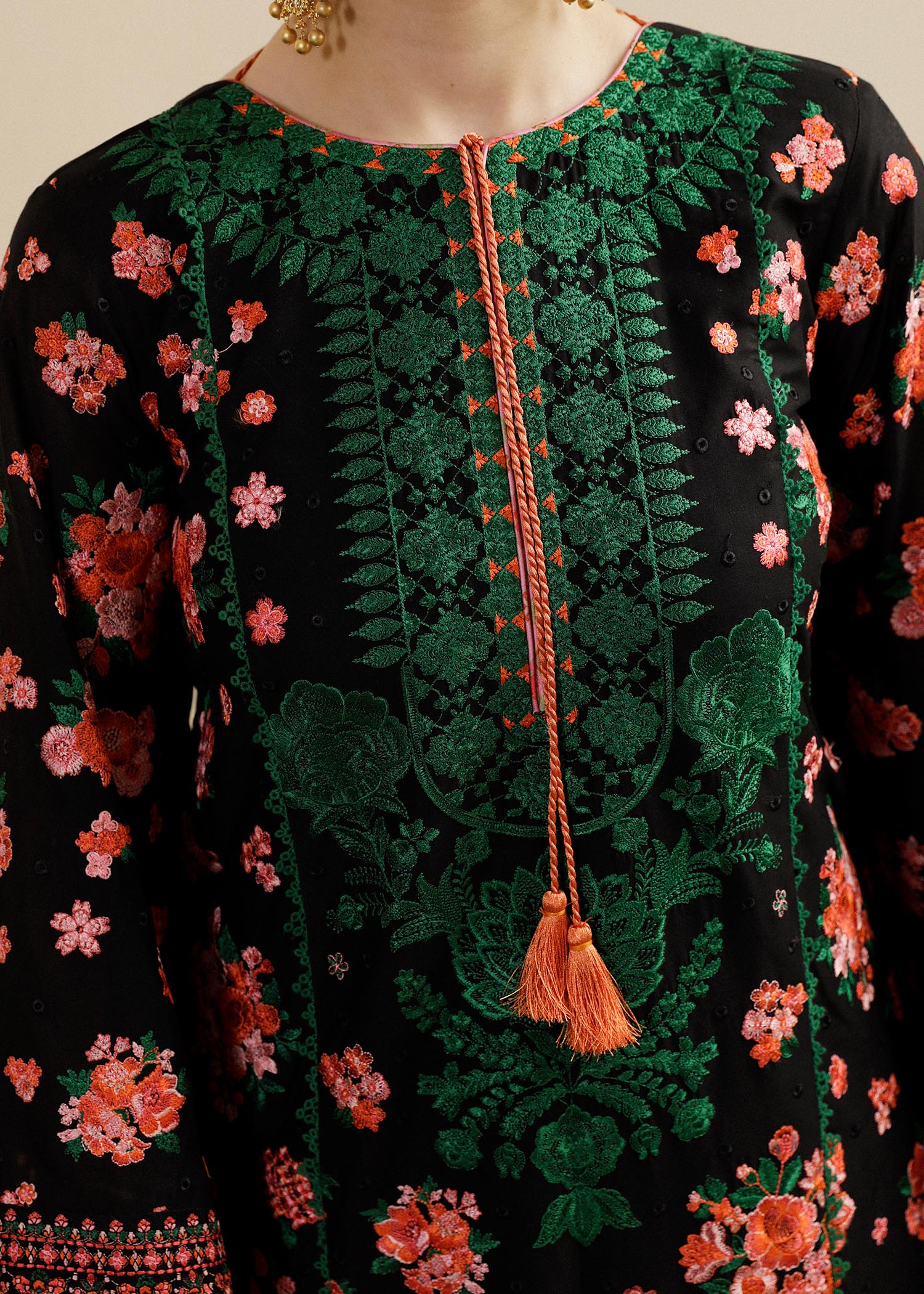 Hussain Rehar | Lawn SS 2023 | Noir by Hussain Rehar - Designer Dress - Type: Ladies Clothes - Available at Libayah - 100% Original