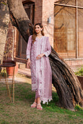 Farasha | Dastoor Embroidered Lawn SS24 | DAINTY LILAC by Farasha - Designer Dress - Type: Ladies Clothes - Available at Libayah - 100% Original