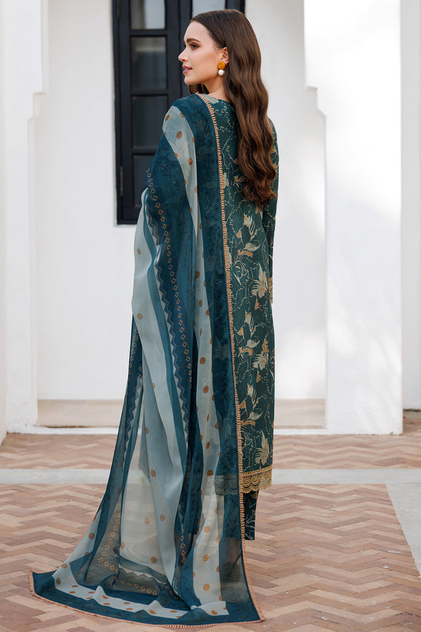 Farasha | Printed Essentials | Teal Bell by Farasha - Designer Dress - Type: Ladies Clothes - Available at Libayah - 100% Original