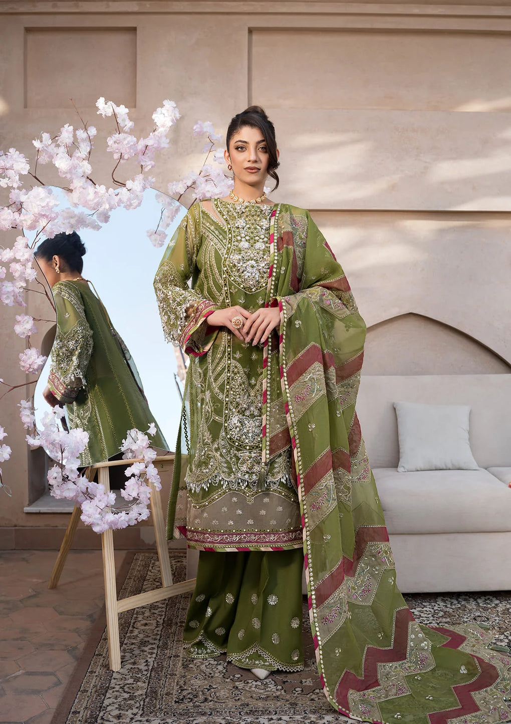 Elaf Premium | Formal Handwork Collection | EFH-08 PARWAANA by Elaf Premium - Designer Dress - Type: Ladies Clothes - Available at Libayah - 100% Original