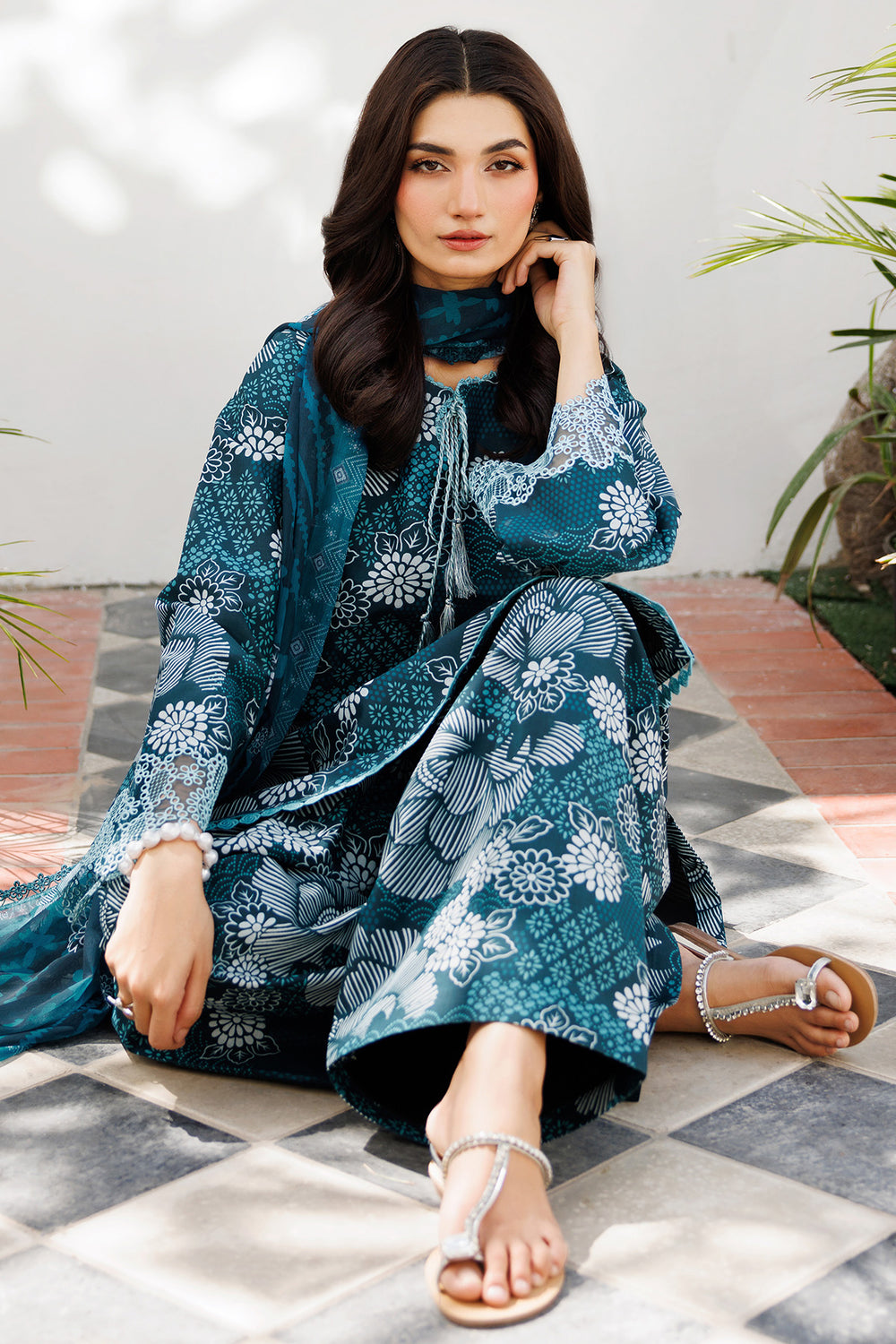 Farasha | Printed Essentials | Twilight Dew by Farasha - Designer Dress  - Type : Ladies Clothes - Available at Libayah - 100% Original 