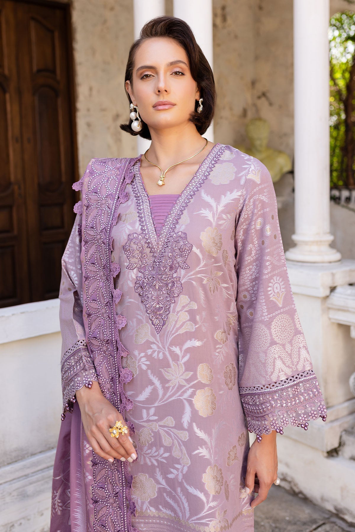 Nureh | Lawn Jacquard | NE-153 by Nureh - Designer Dress - Type: Ladies Clothes - Available at Libayah - 100% Original