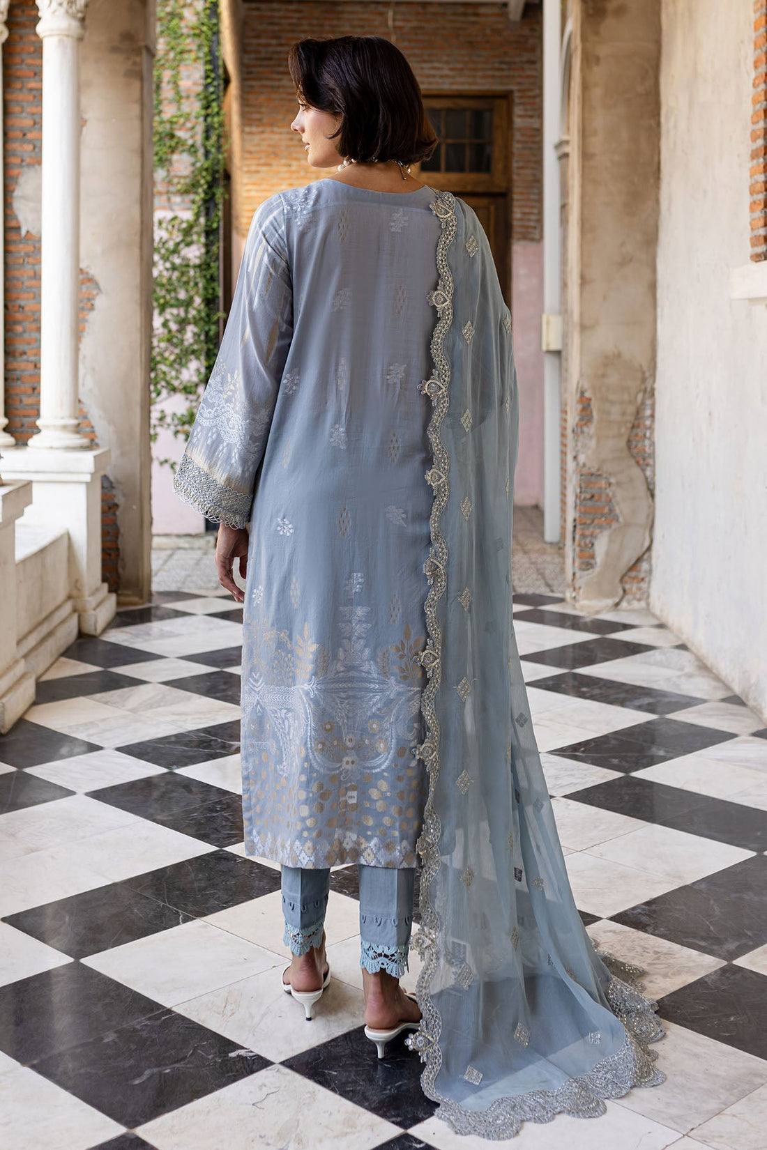 Nureh | Lawn Jacquard | NE-152 by Nureh - Designer Dress - Type: Ladies Clothes - Available at Libayah - 100% Original