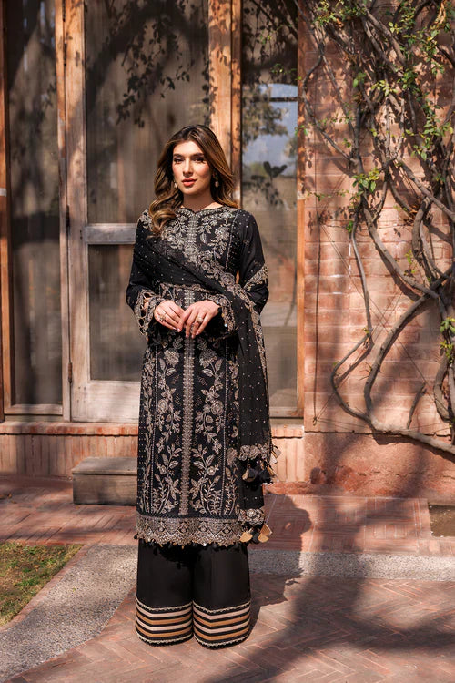 Farasha | Kaavish Lawn 24 | RAVEN AURA by Farasha - Designer Dress - Type: Ladies Clothes - Available at Libayah - 100% Original