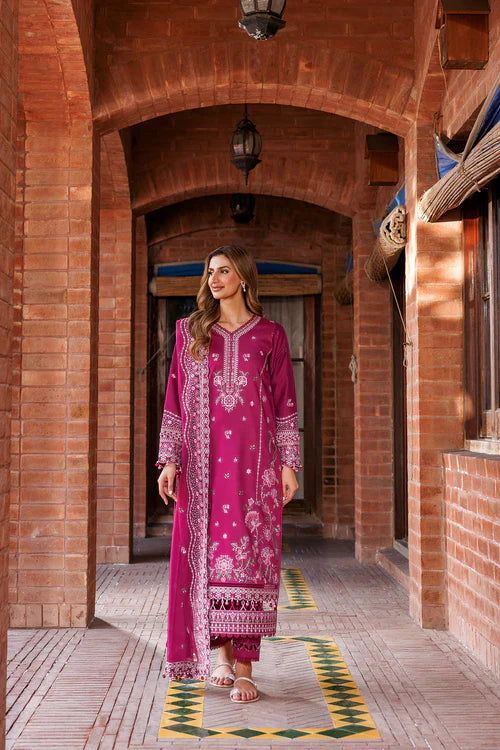 Farasha | Kaavish Lawn 24 | ROSY SOMBER by Farasha - Designer Dress - Type: Ladies Clothes - Available at Libayah - 100% Original