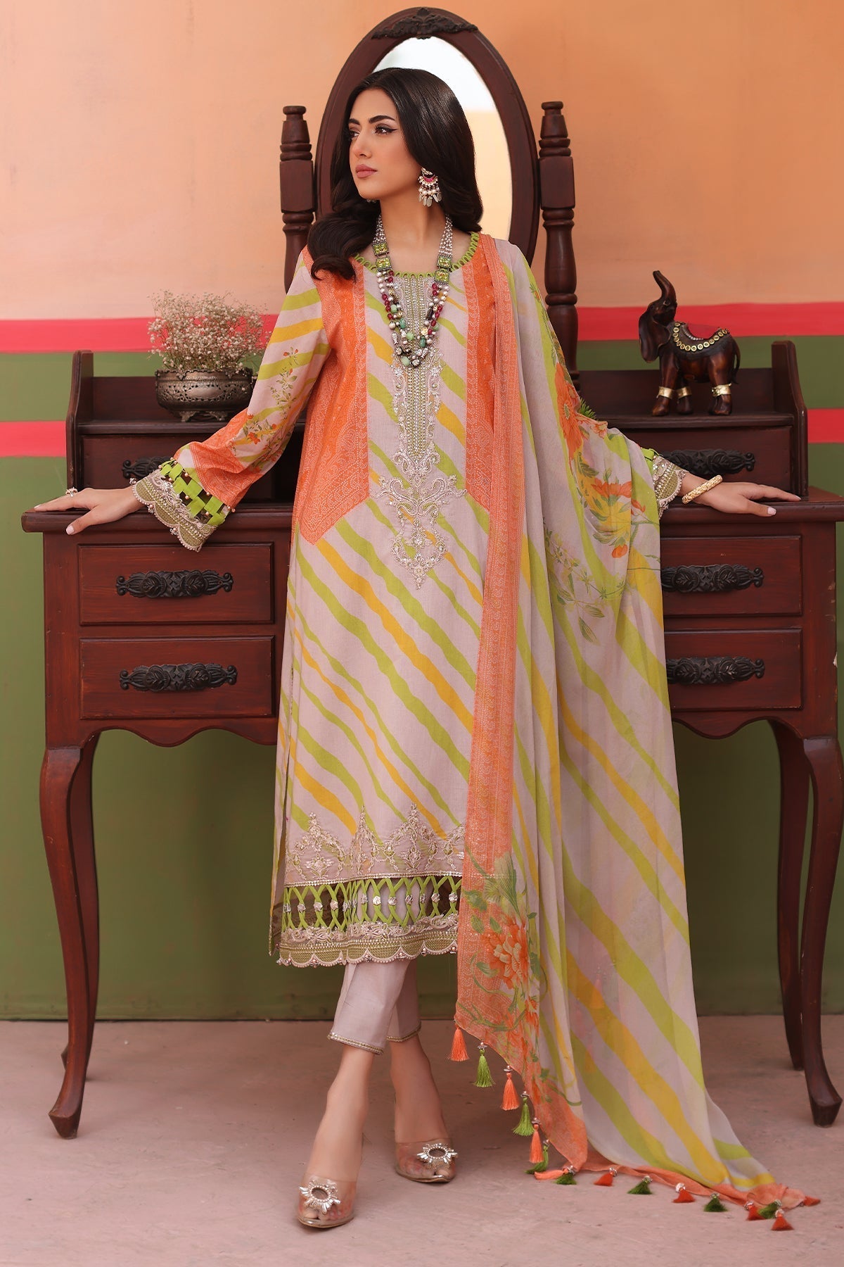 Charizma | Lawn Collection 24 | AG4-06 by Charizma - Designer Dress - Type: Casuals - Available at Libayah - 100% Original