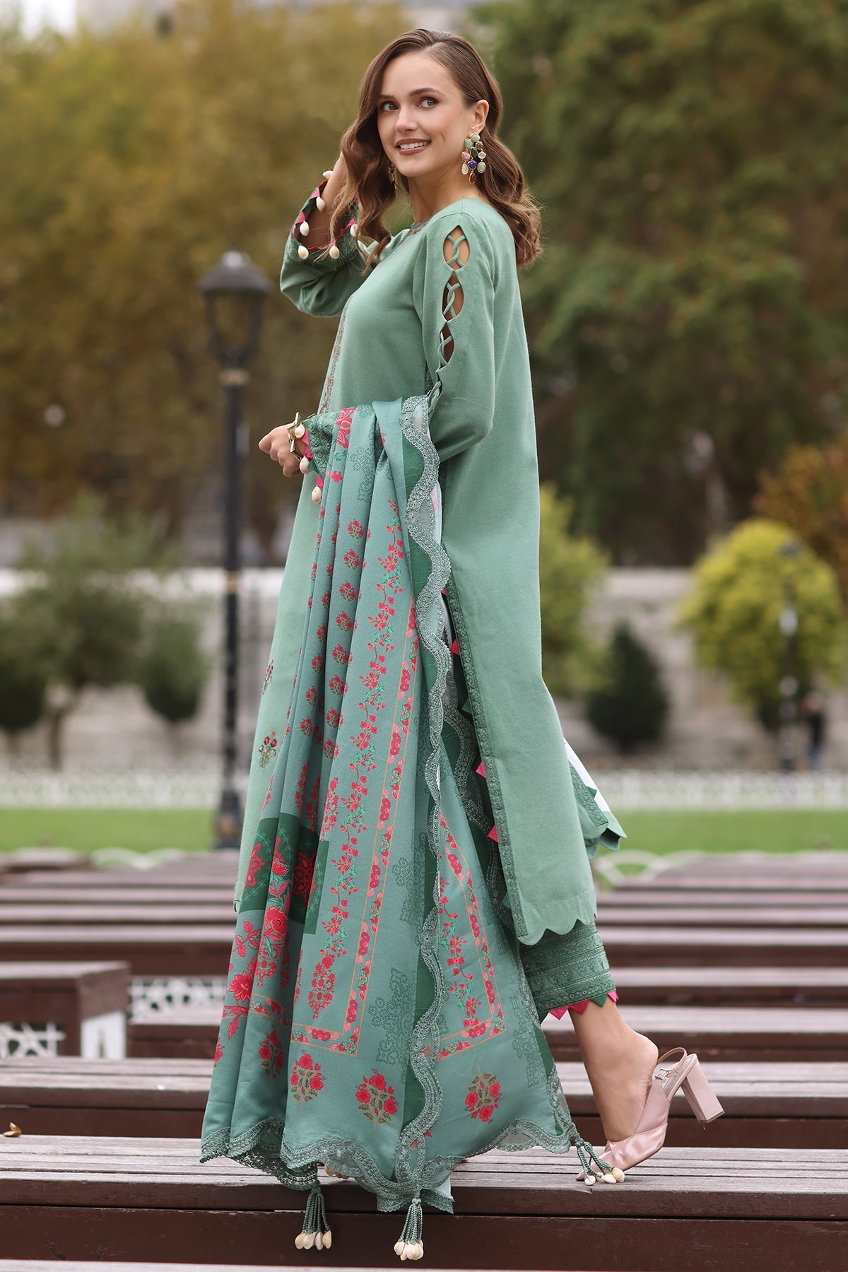 Charizma | Poshima Shawl |  PS4-06 by Charizma - Designer Dress - Type: Ladies Clothes - Available at Libayah - 100% Original