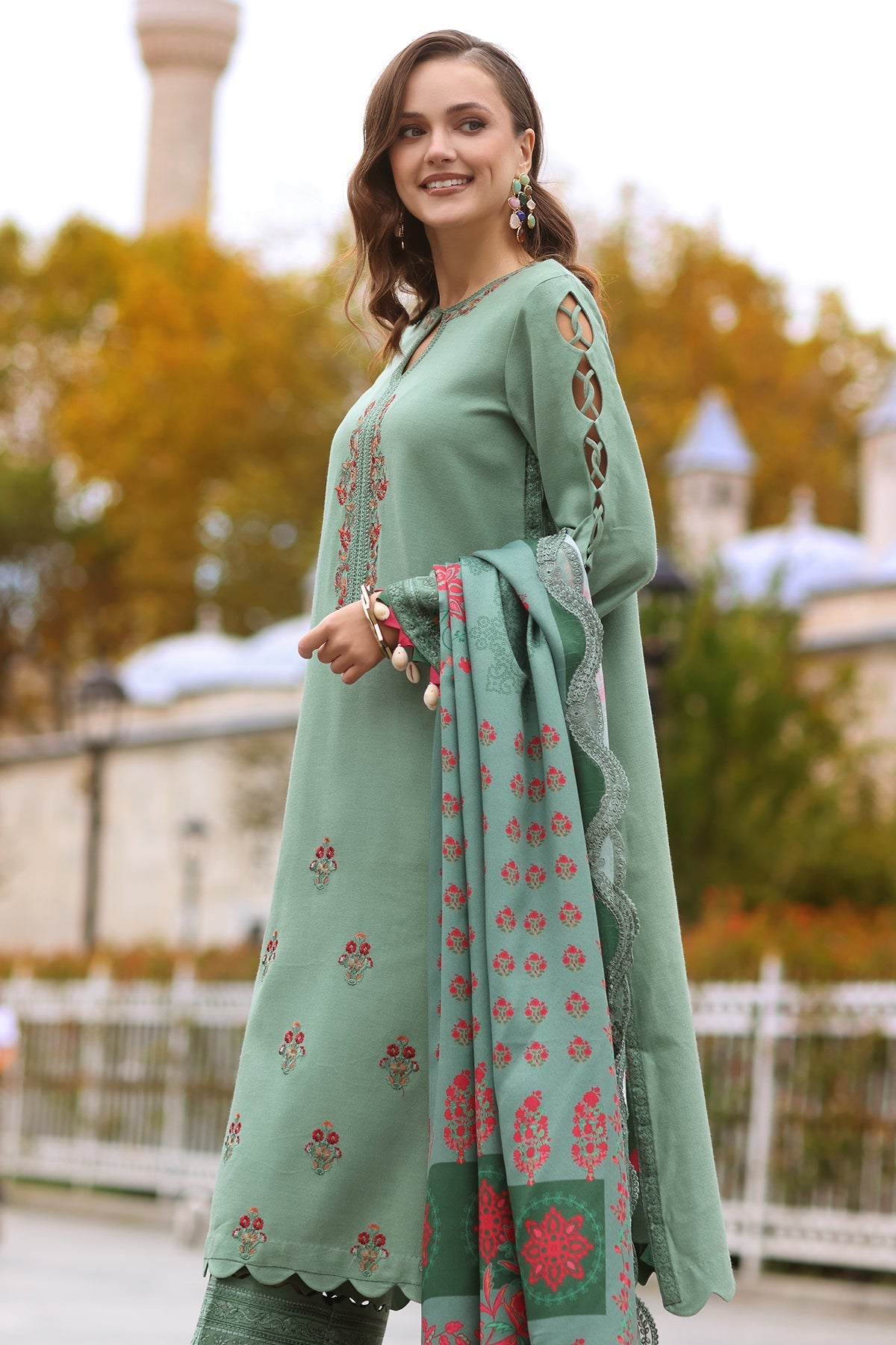 Charizma | Poshima Shawl |  PS4-06 by Charizma - Designer Dress - Type: Ladies Clothes - Available at Libayah - 100% Original
