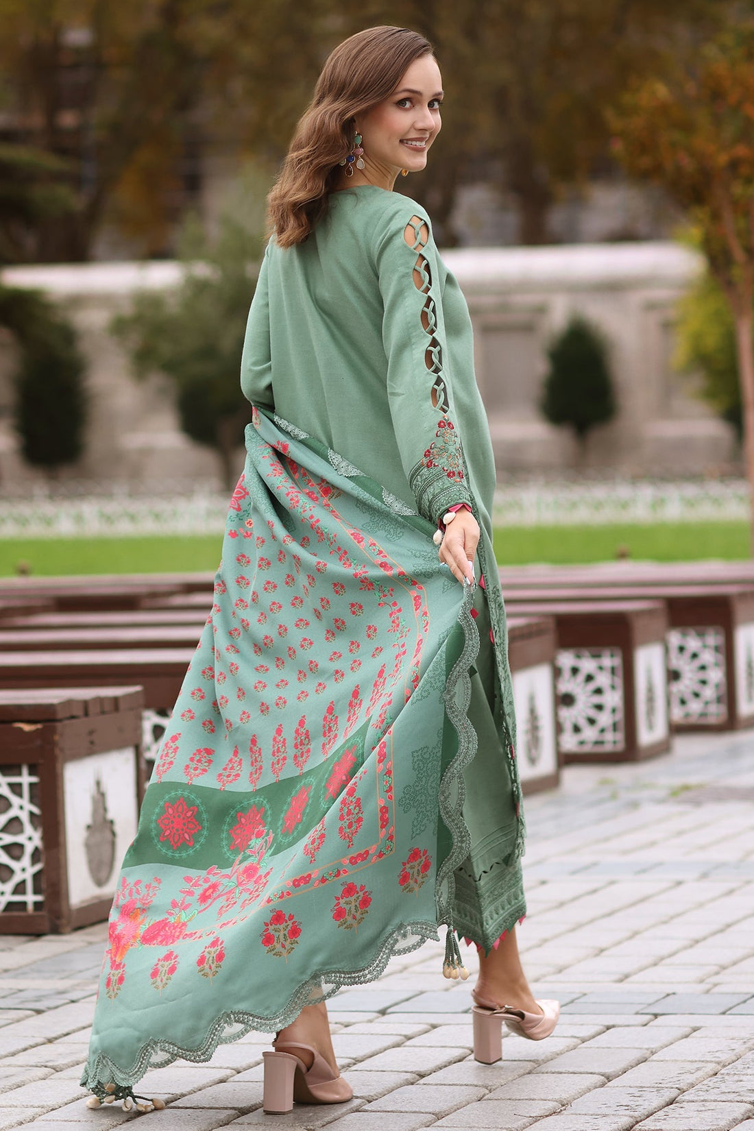 Charizma | Poshima Shawl |  PS4-06 by Charizma - Designer Dress - Type: Ladies Clothes - Available at Libayah - 100% Original