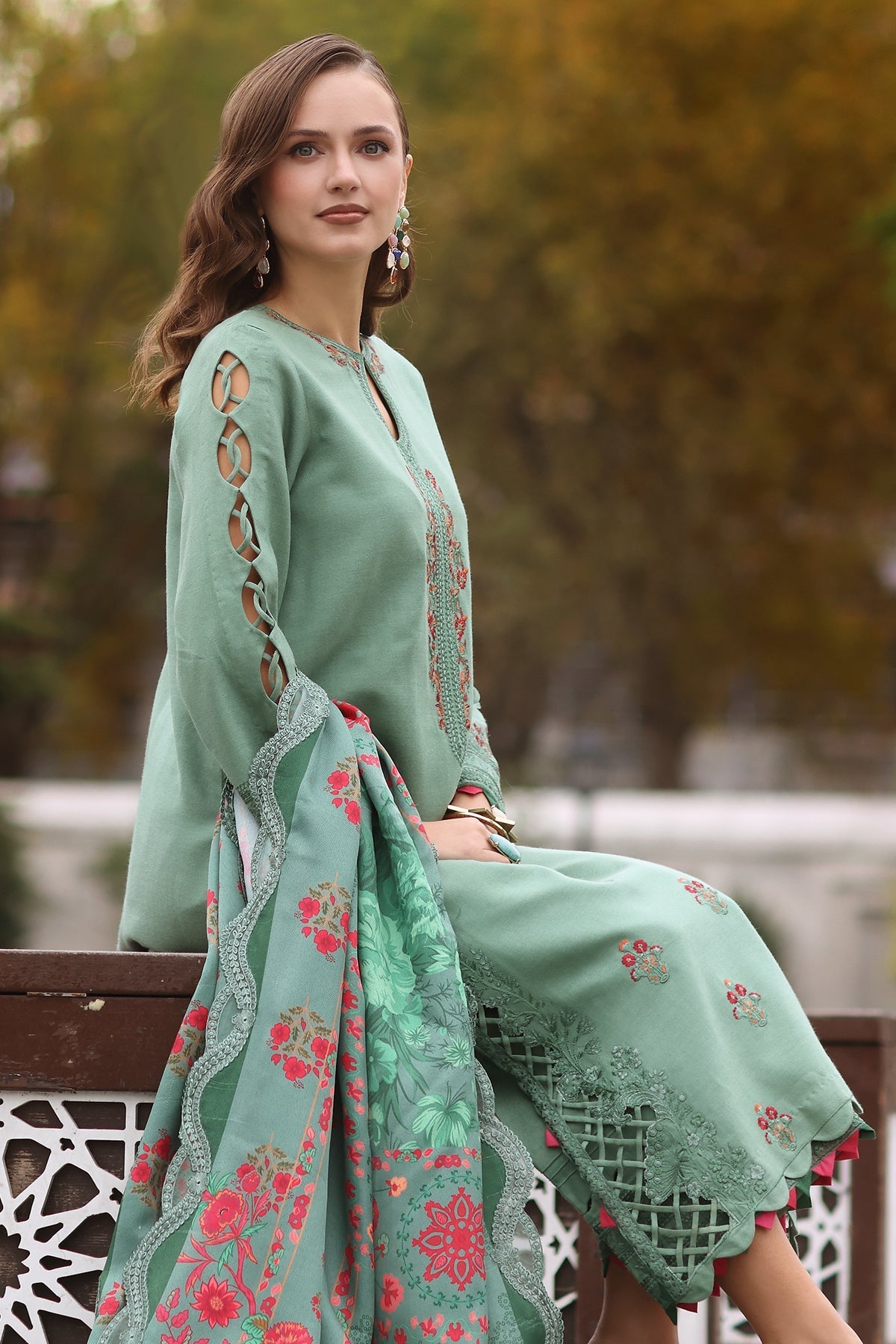 Charizma | Poshima Shawl |  PS4-06 by Charizma - Designer Dress - Type: Ladies Clothes - Available at Libayah - 100% Original
