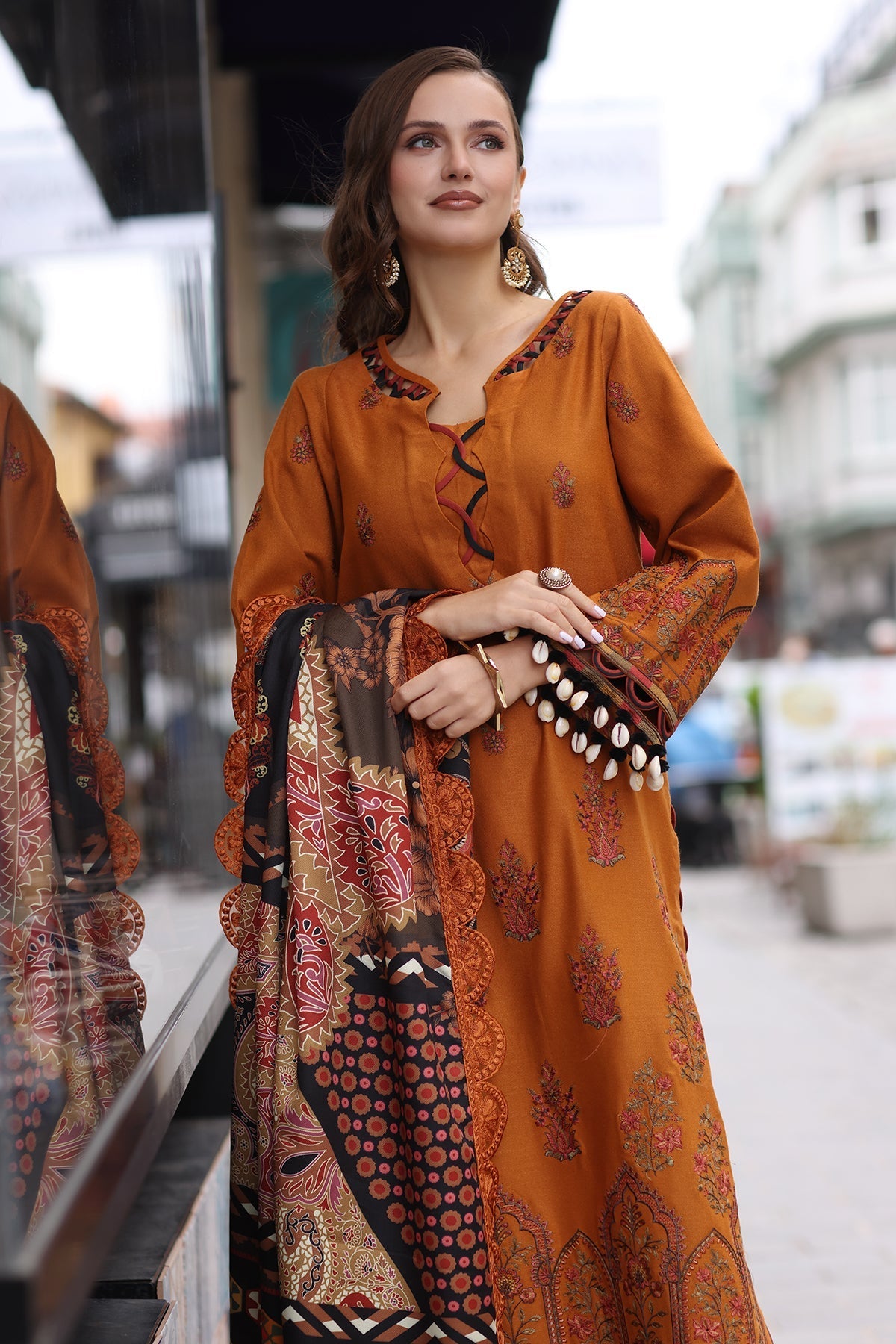 Charizma | Poshima Shawl |  PS4-04 by Charizma - Designer Dress - Type: Ladies Clothes - Available at Libayah - 100% Original