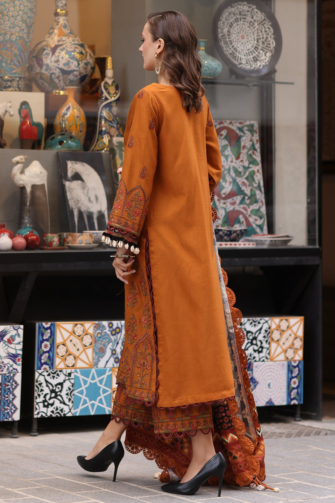 Charizma | Poshima Shawl |  PS4-04 by Charizma - Designer Dress - Type: Ladies Clothes - Available at Libayah - 100% Original