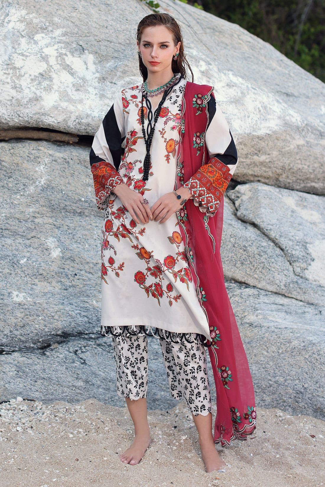 Charizma | Lawn Collection 24 | PM4-27 by Charizma - Designer Dress - Type: Casuals - Available at Libayah - 100% Original