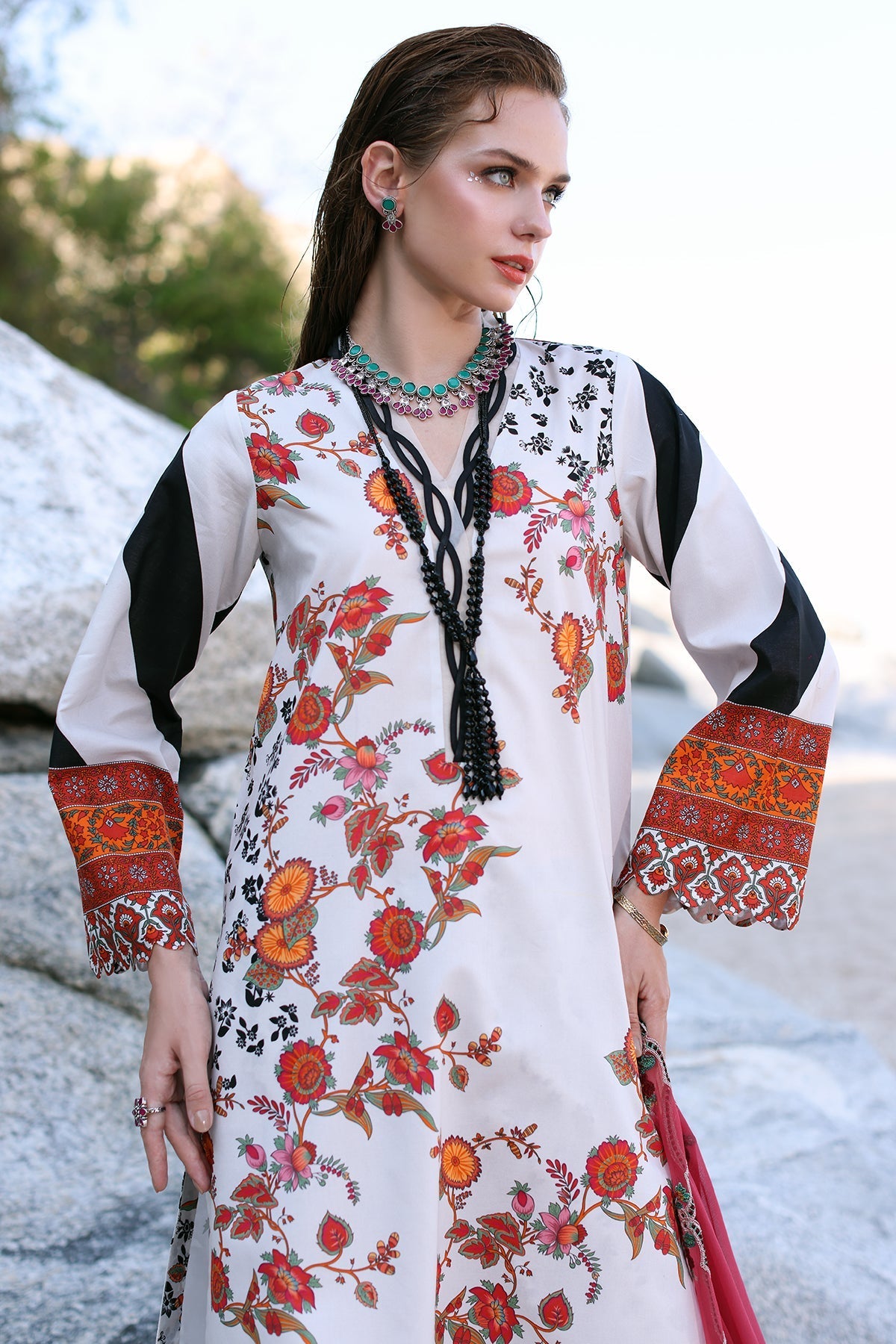 Charizma | Lawn Collection 24 | PM4-27 by Charizma - Designer Dress - Type: Casuals - Available at Libayah - 100% Original