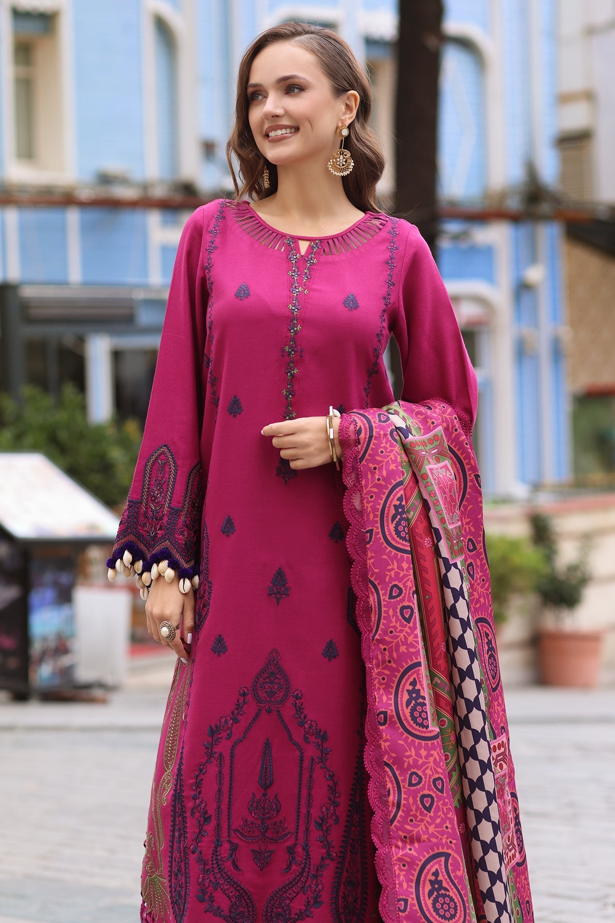 Charizma | Poshima Shawl |  PS4-02 by Charizma - Designer Dress - Type: Ladies Clothes - Available at Libayah - 100% Original