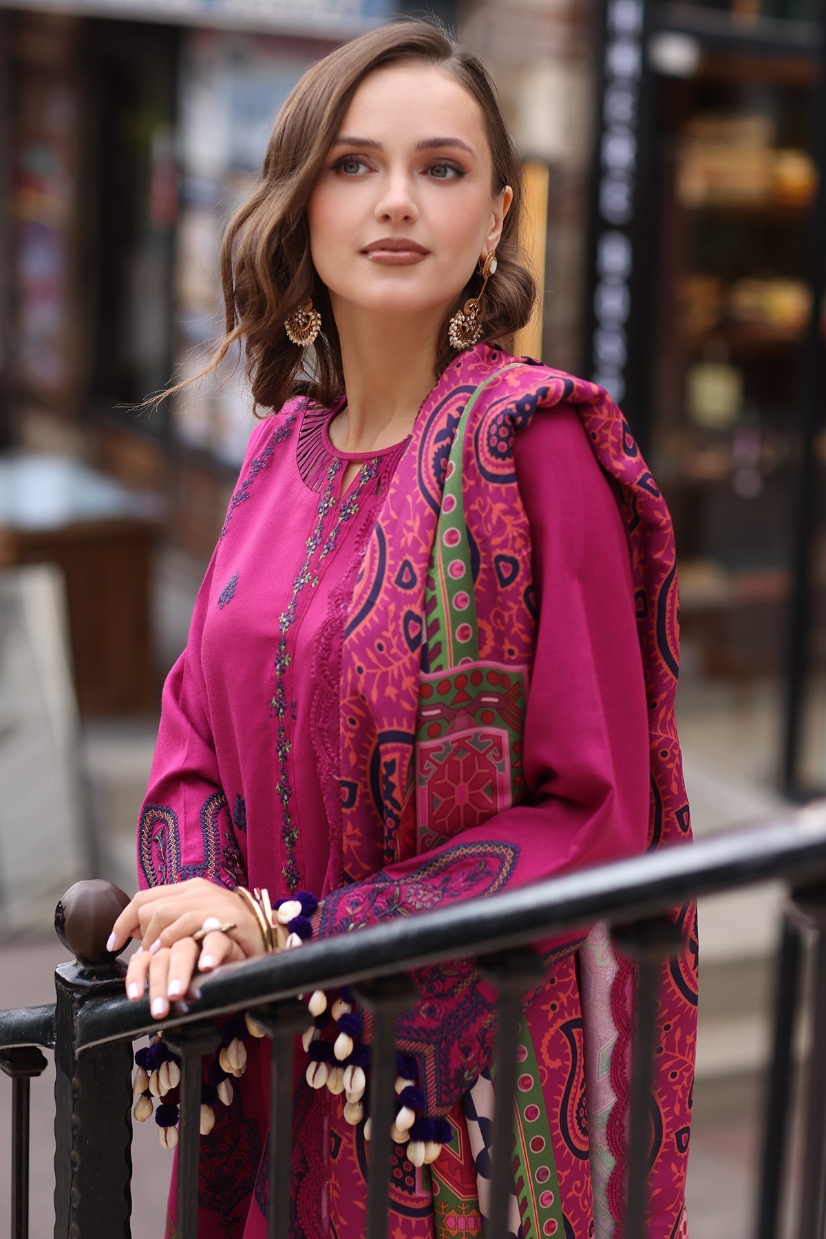 Charizma | Poshima Shawl |  PS4-02 by Charizma - Designer Dress - Type: Ladies Clothes - Available at Libayah - 100% Original