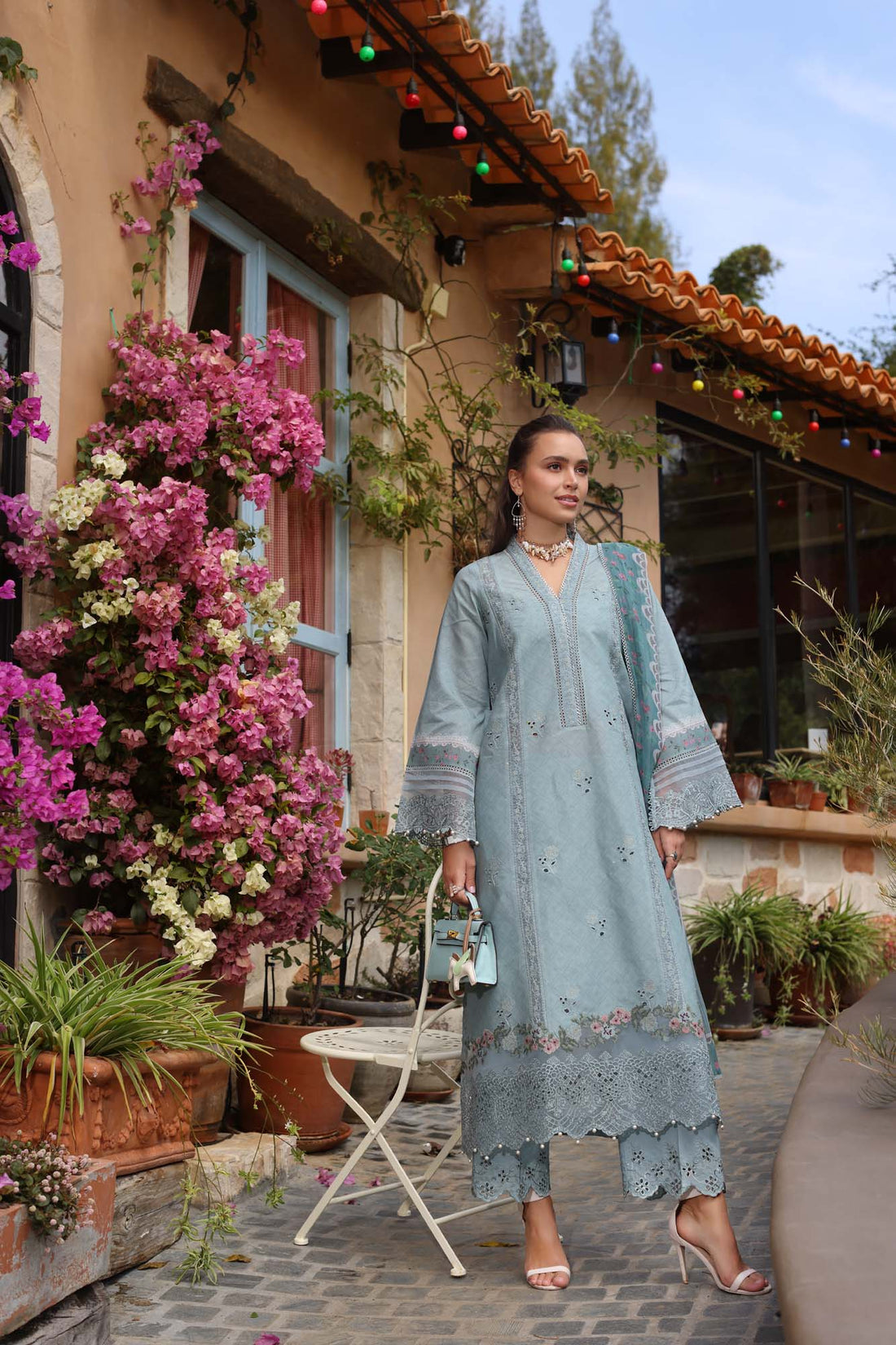 Noor by Saadia Asad | Luxe Chikankari 25 | D5-B by Noor by Saadia Asad - Designer Dress - Type: Ladies Clothes - Available at Libayah - 100% Original