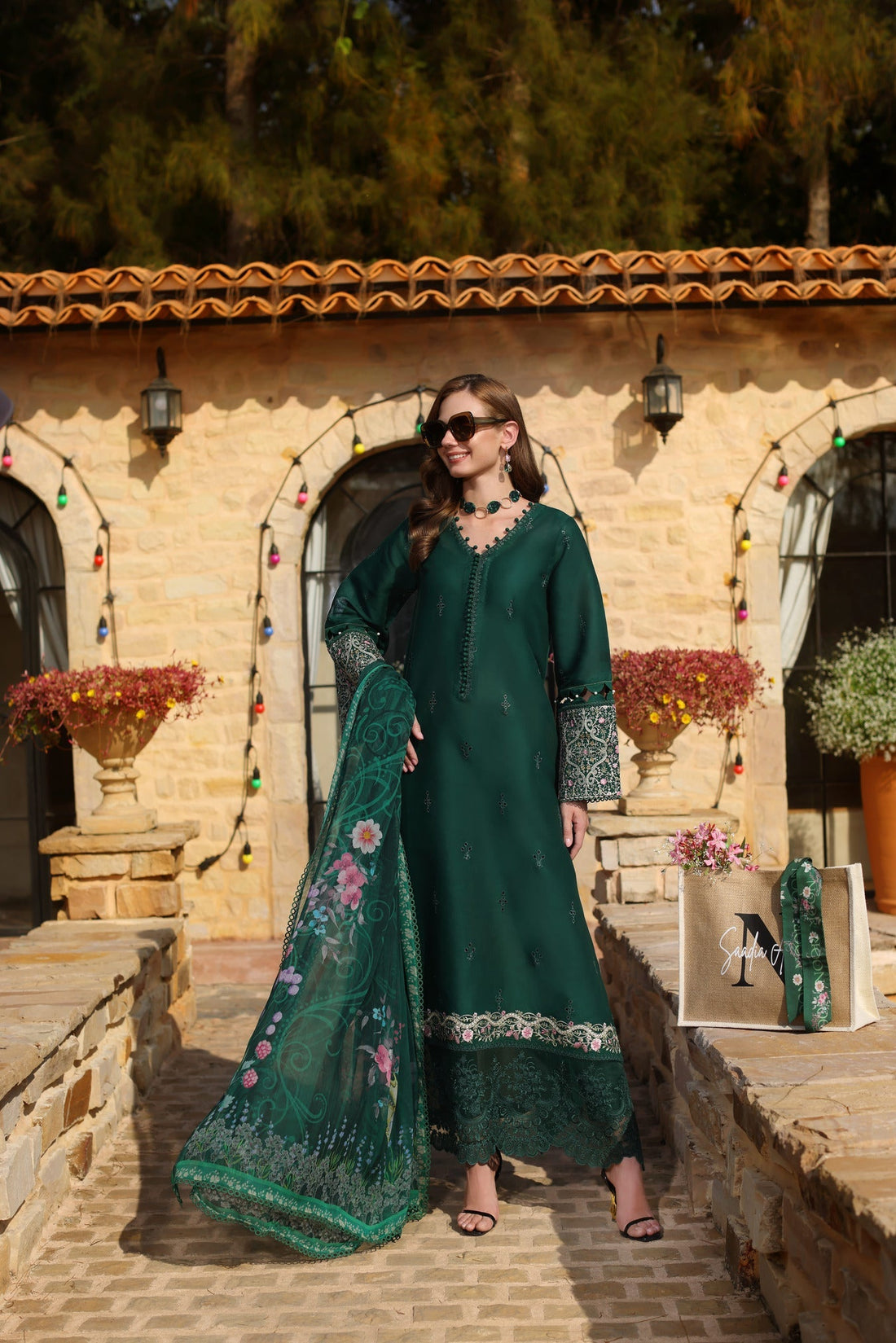 Noor by Saadia Asad | Luxe Chikankari 25 | D1-A by Noor by Saadia Asad - Designer Dress - Type: Ladies Clothes - Available at Libayah - 100% Original