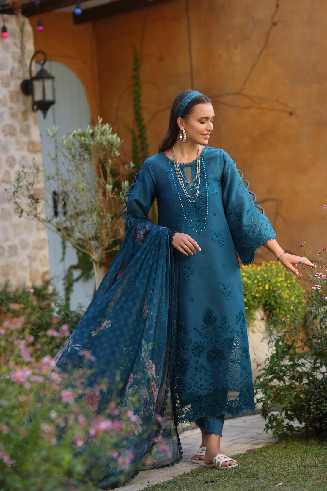 Noor by Saadia Asad | Luxe Chikankari 25 | D8-B by Noor by Saadia Asad - Designer Dress - Type: Ladies Clothes - Available at Libayah - 100% Original