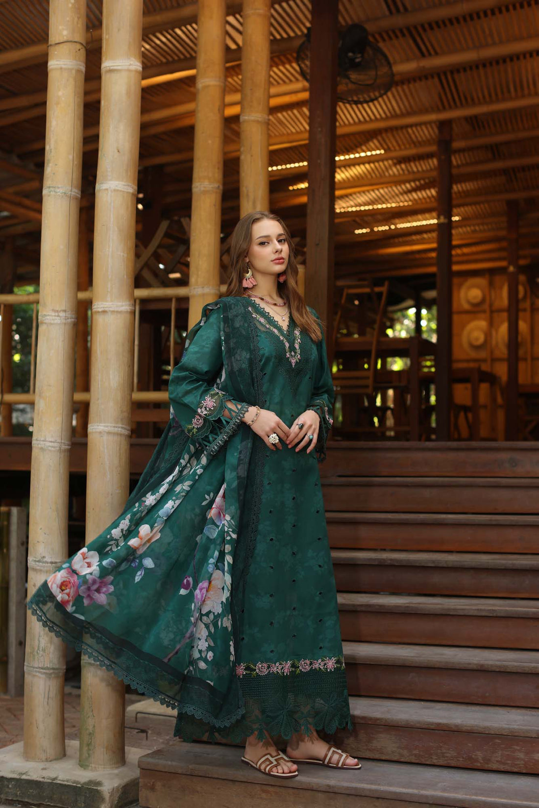 Noor by Saadia Asad | Eid Luxe Printedkari | D9-B by Noor by Saadia Asad - Designer Dress - Type: Ladies Clothes - Available at Libayah - 100% Original