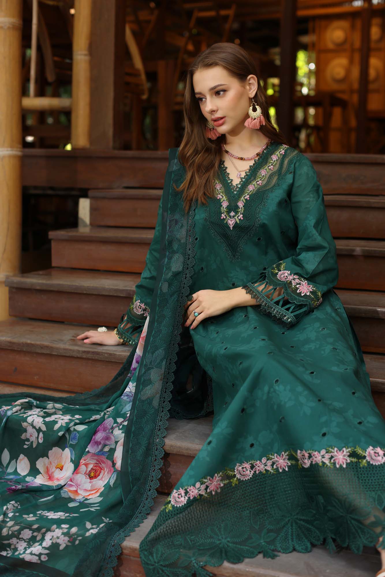 Noor by Saadia Asad | Eid Luxe Printedkari | D9-B by Noor by Saadia Asad - Designer Dress - Type: Ladies Clothes - Available at Libayah - 100% Original