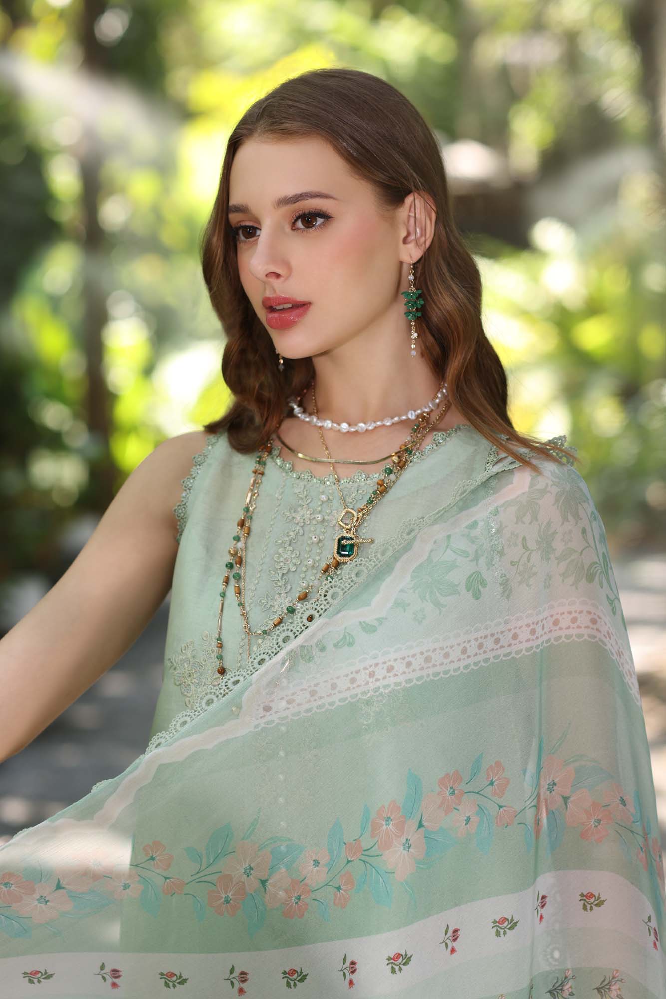 Noor by Saadia Asad | Eid Luxe Printedkari | D6-A by Noor by Saadia Asad - Designer Dress - Type: Ladies Clothes - Available at Libayah - 100% Original