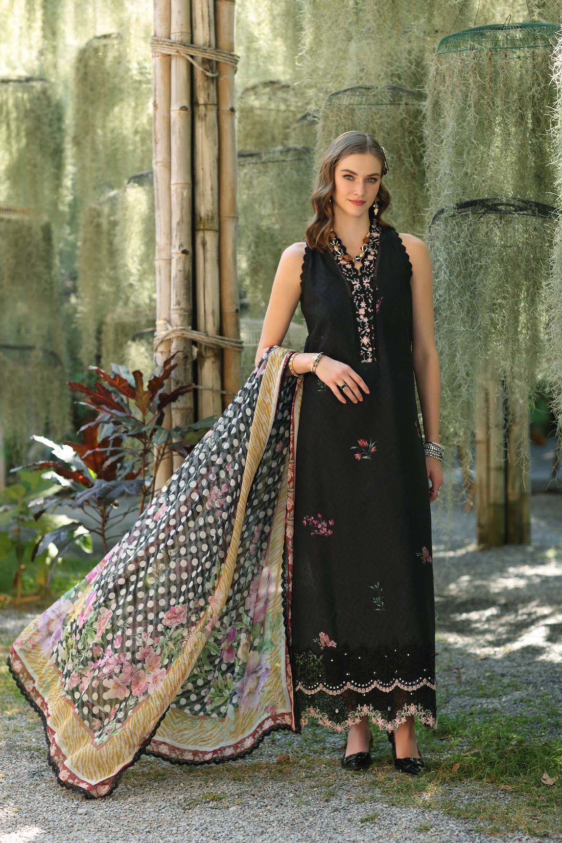 Noor by Saadia Asad | Eid Luxe Printedkari | D10-B by Noor by Saadia Asad - Designer Dress - Type: Ladies Clothes - Available at Libayah - 100% Original