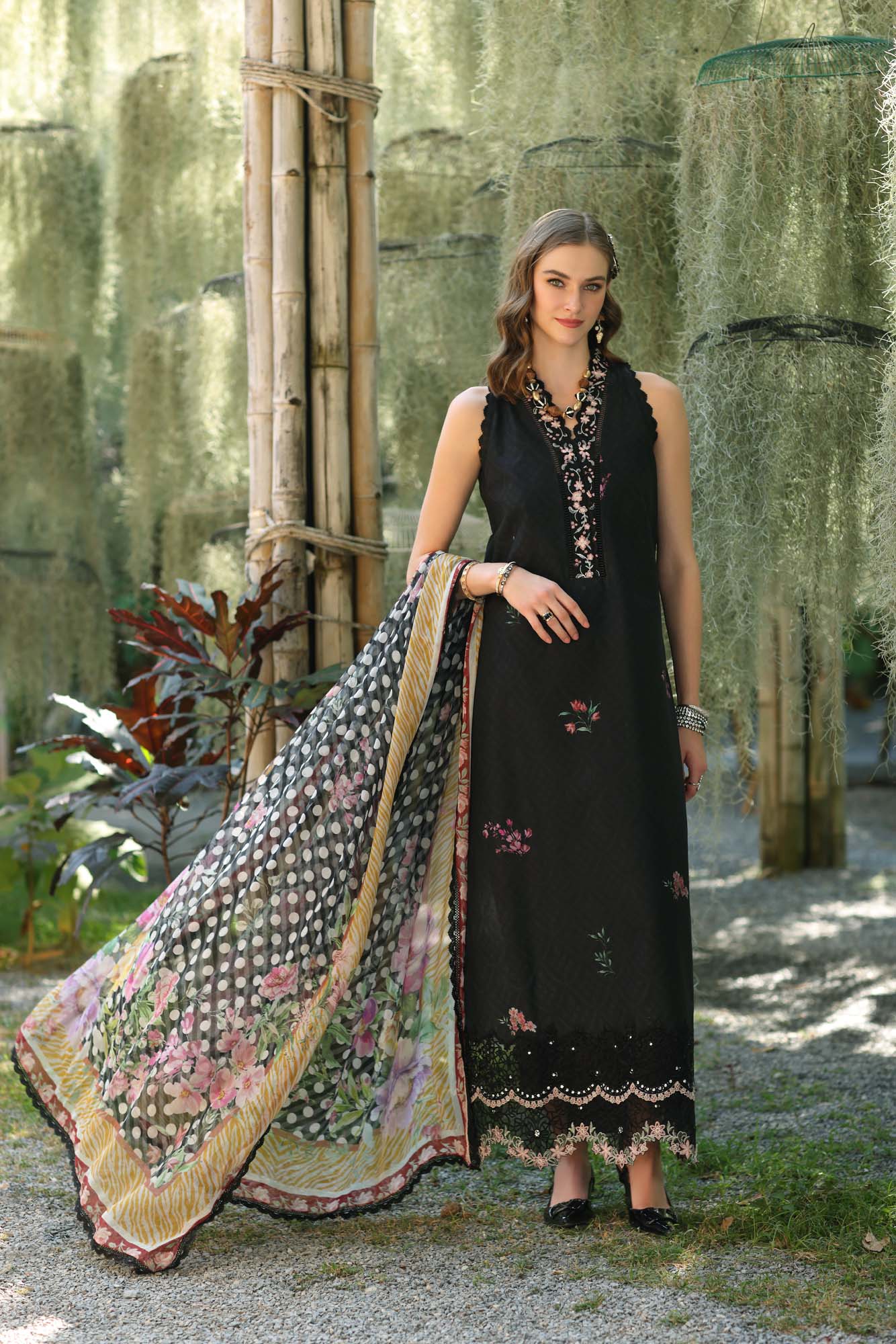 Noor by Saadia Asad | Eid Luxe Printedkari | D10-B by Noor by Saadia Asad - Designer Dress - Type: Ladies Clothes - Available at Libayah - 100% Original