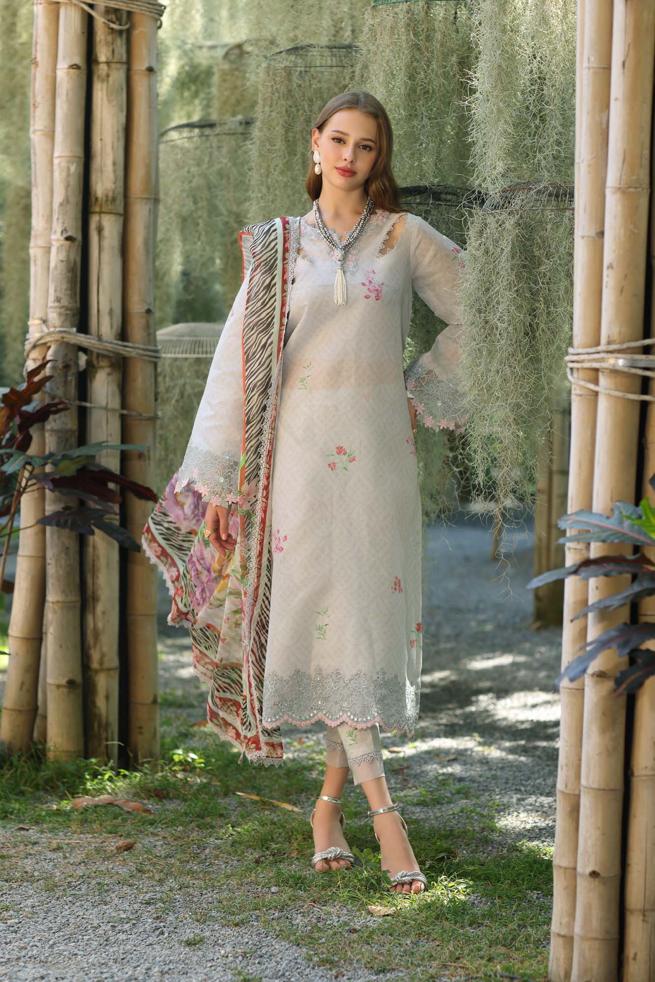 Noor by Saadia Asad | Eid Luxe Printedkari | D10-A by Noor by Saadia Asad - Designer Dress - Type: Ladies Clothes - Available at Libayah - 100% Original