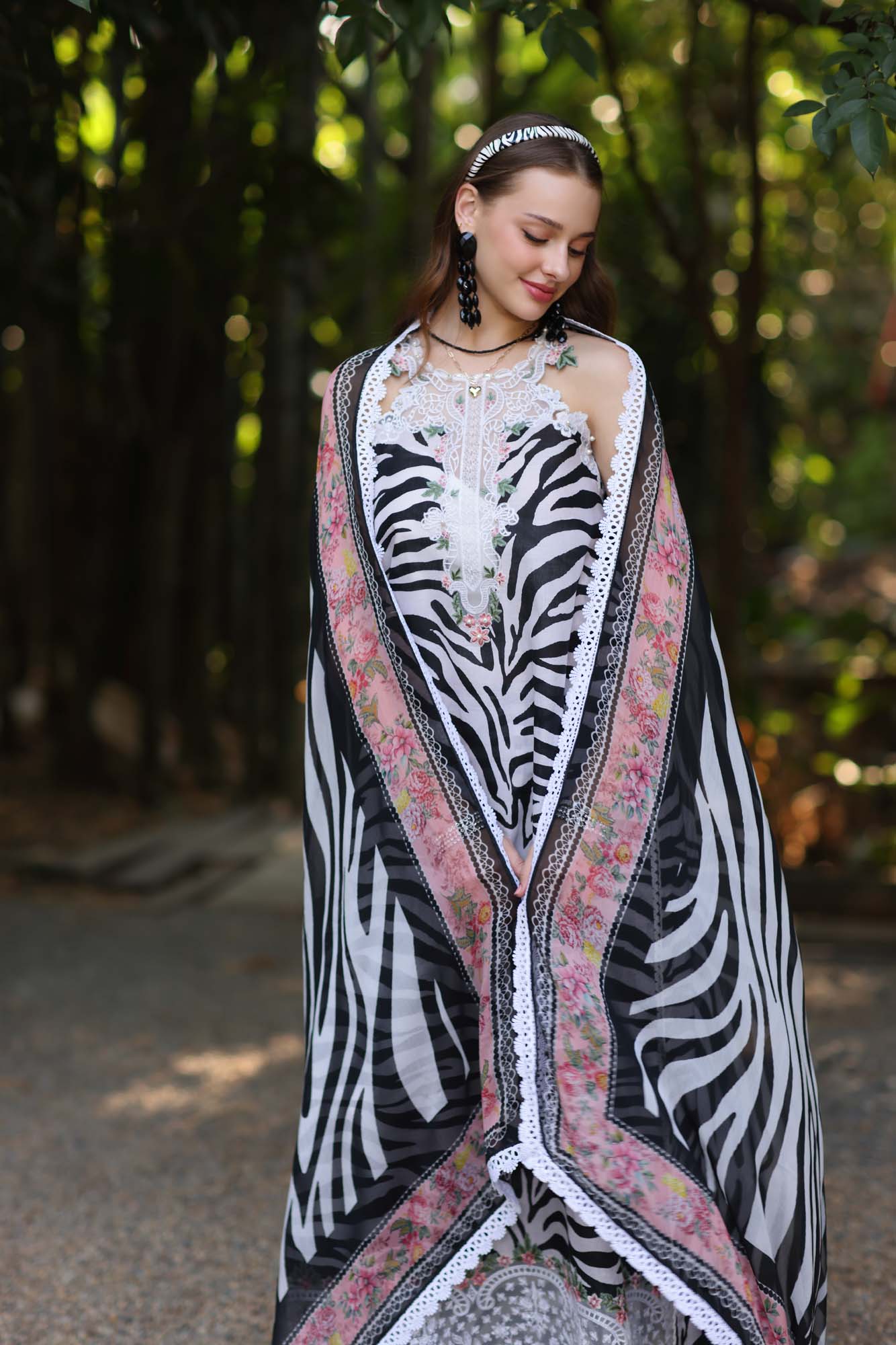 Noor by Saadia Asad | Eid Luxe Printedkari | D1-B by Noor by Saadia Asad - Designer Dress - Type: Ladies Clothes - Available at Libayah - 100% Original