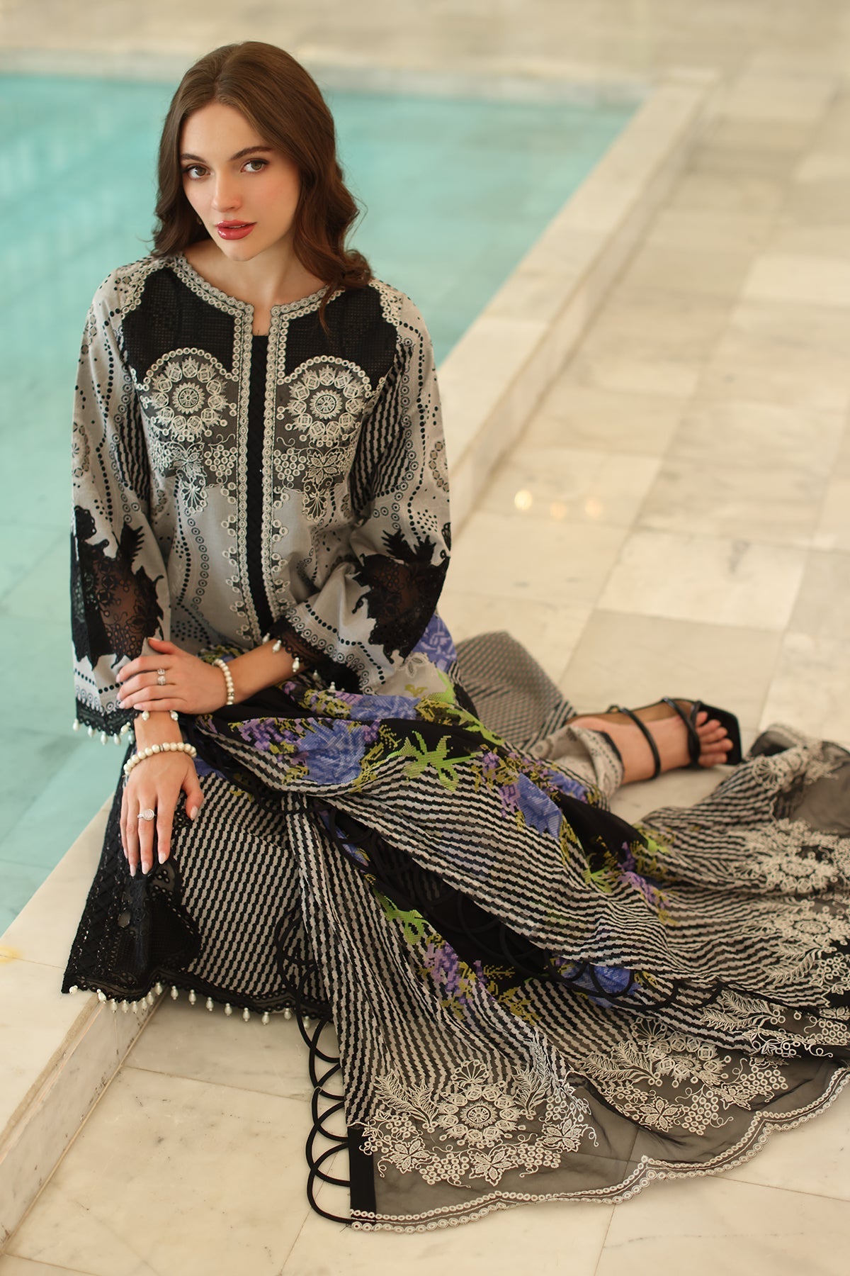 Charizma | Aniq Lawn Collection | AN5-02 by Charizma - Designer Dress - Type: Ladies Clothes - Available at Libayah - 100% Original