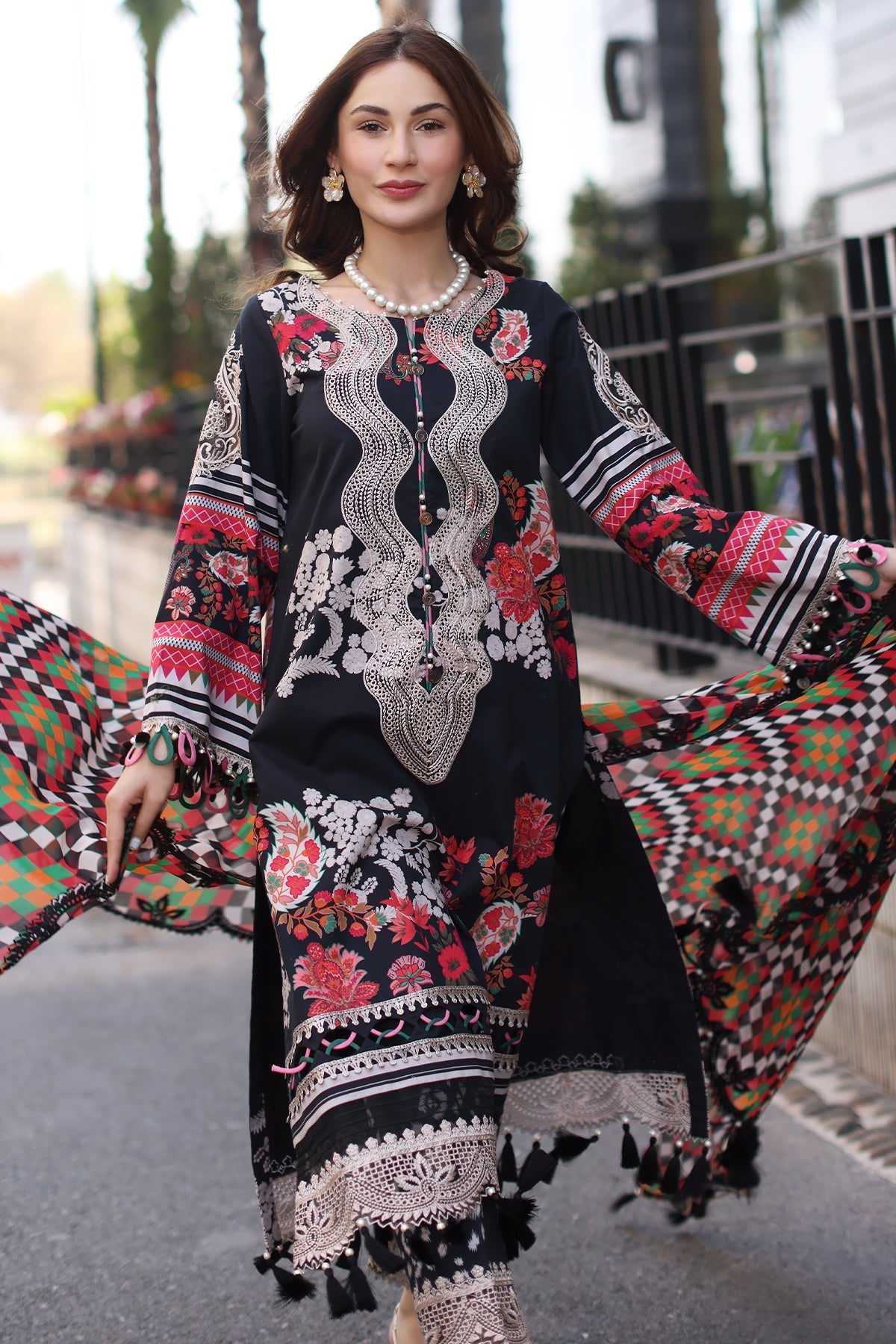 Charizma | Combination Lawn |CC5-21 by Charzima - Designer Dress - Type: Ladies Clothes - Available at Libayah - 100% Original