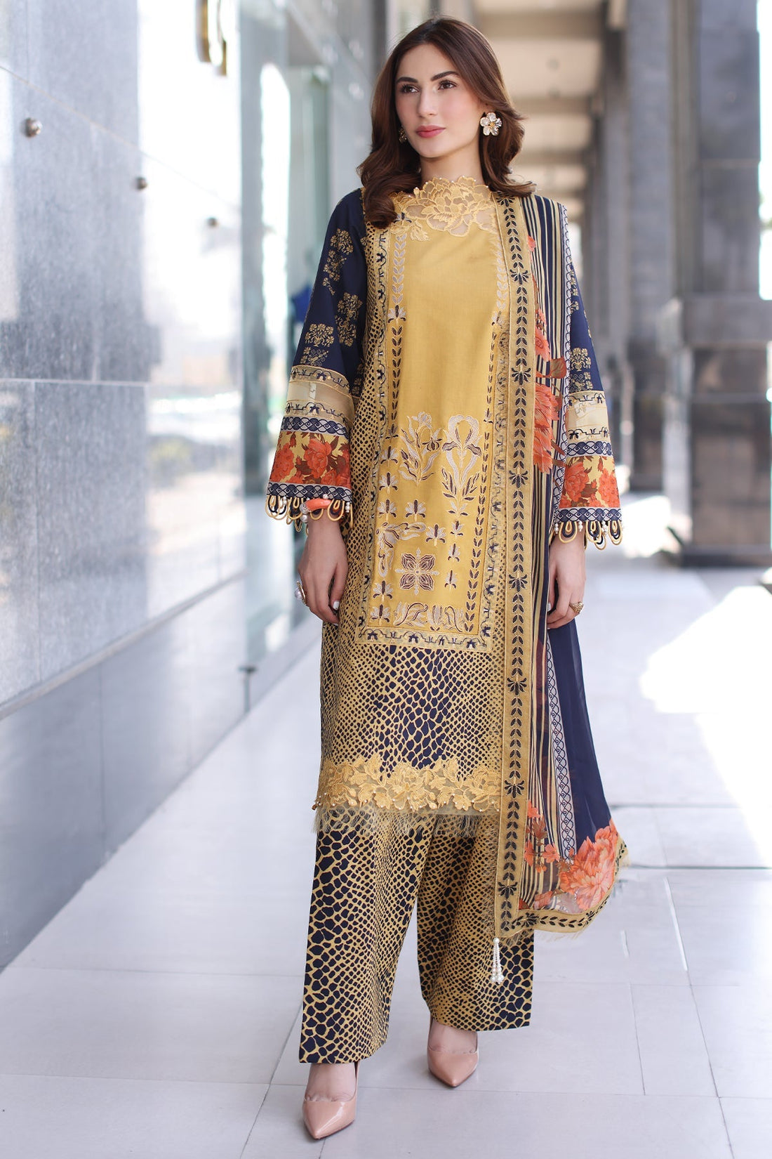 Charizma | Combination Lawn | CC5-28 by Charizma - Designer Dress - Type: Ladies Clothes - Available at Libayah - 100% Original
