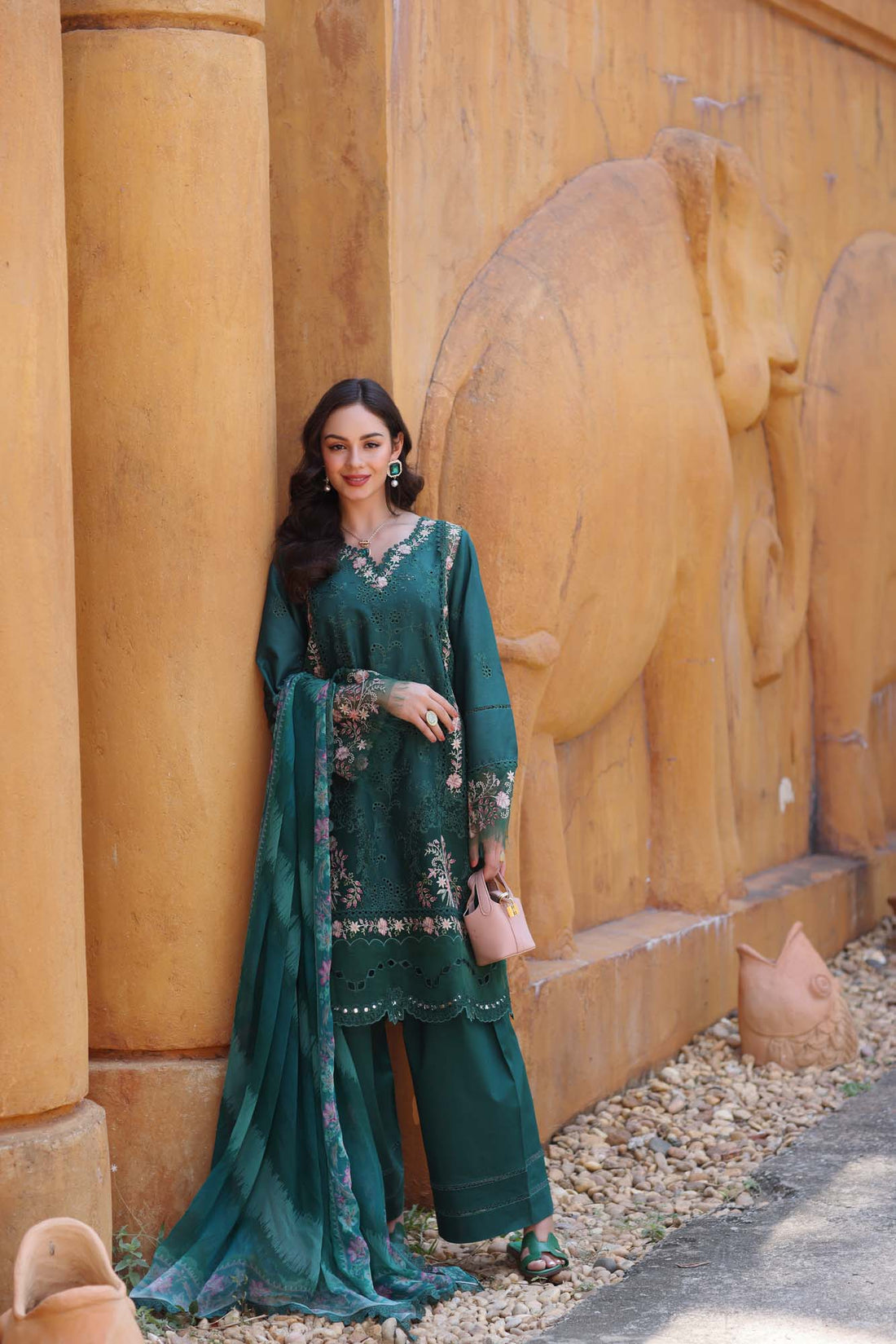 Noor by Saadia Asad | Eid Luxury Laserkari 25 | D10-A by Noor by Saadia Asad - Designer Dress - Type: Ladies Clothes - Available at Libayah - 100% Original