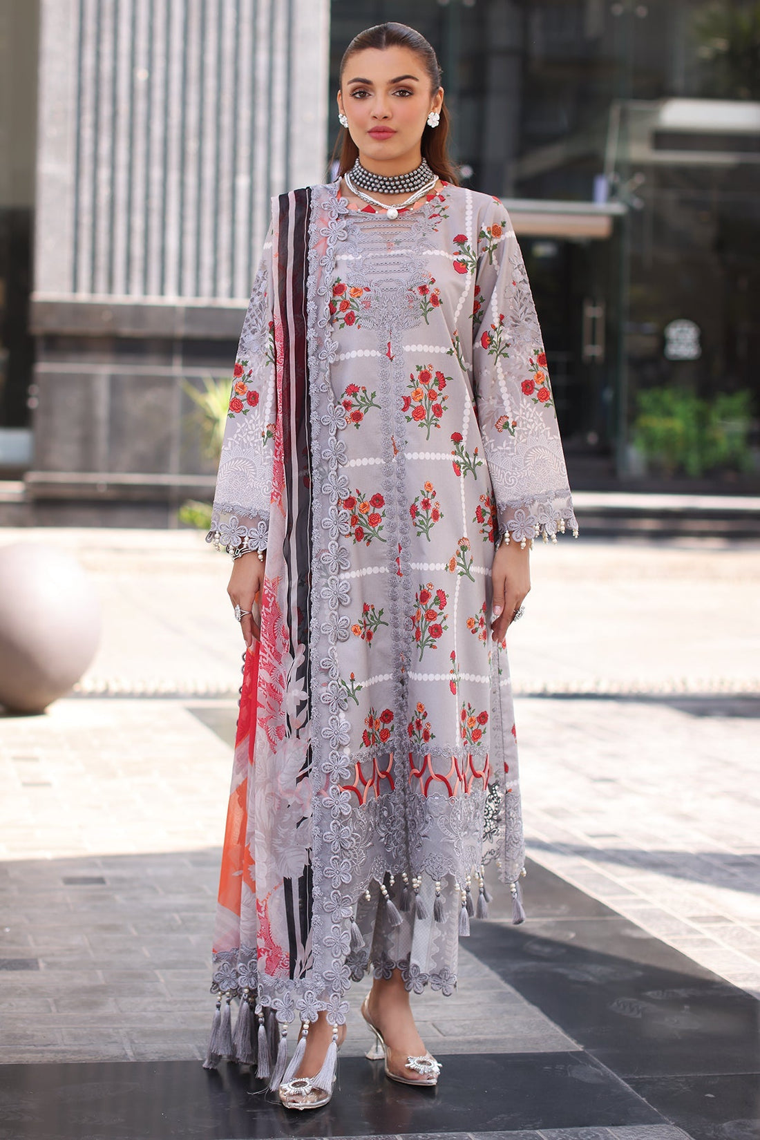 Charizma | Combination Lawn | CC5-23 by Charizma - Designer Dress - Type: Ladies Clothes - Available at Libayah - 100% Original