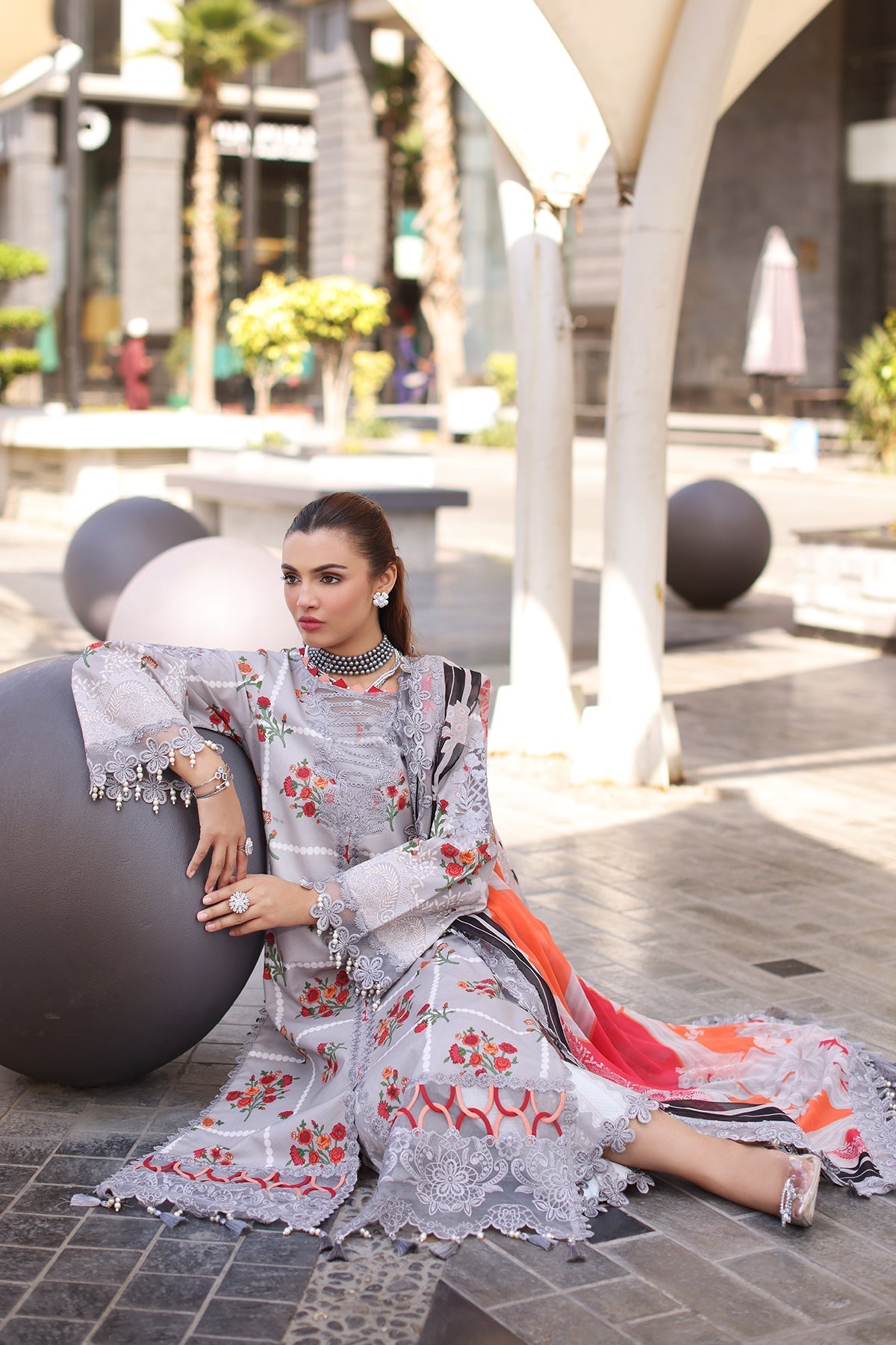 Charizma | Combination Lawn | CC5-23 by Charizma - Designer Dress - Type: Ladies Clothes - Available at Libayah - 100% Original