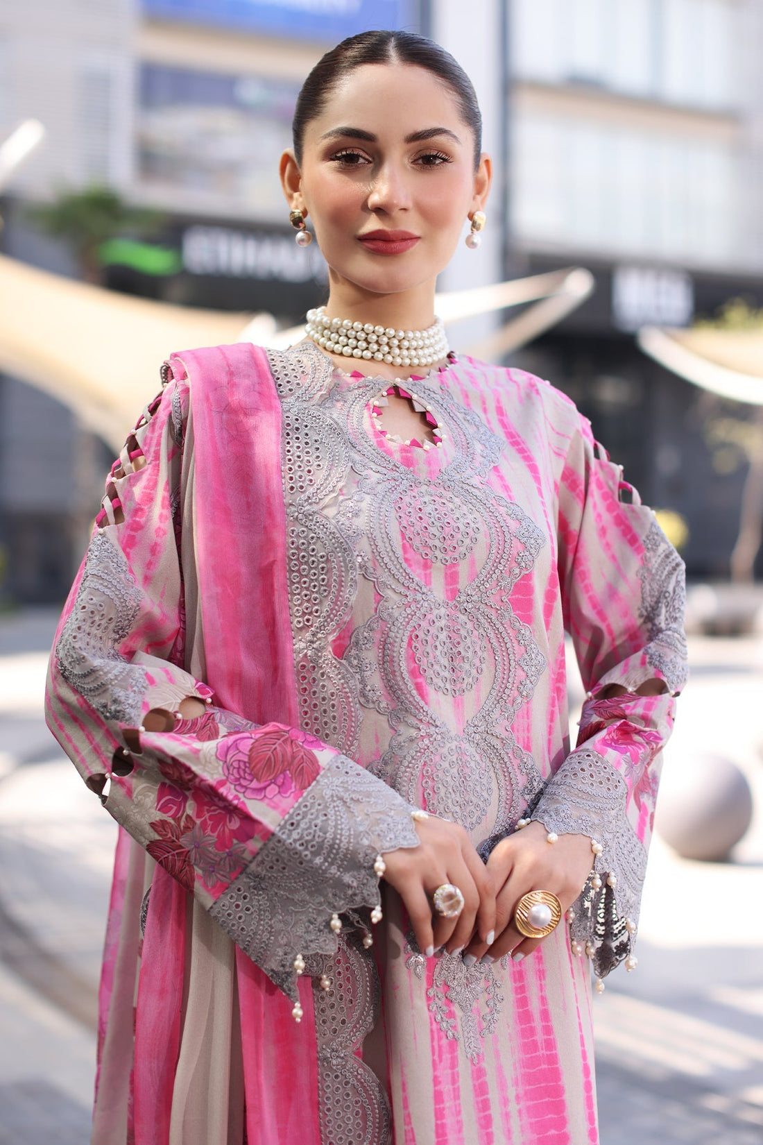 Charizma | Combination Lawn | CC5-22 by Charizma - Designer Dress - Type: Ladies Clothes - Available at Libayah - 100% Original