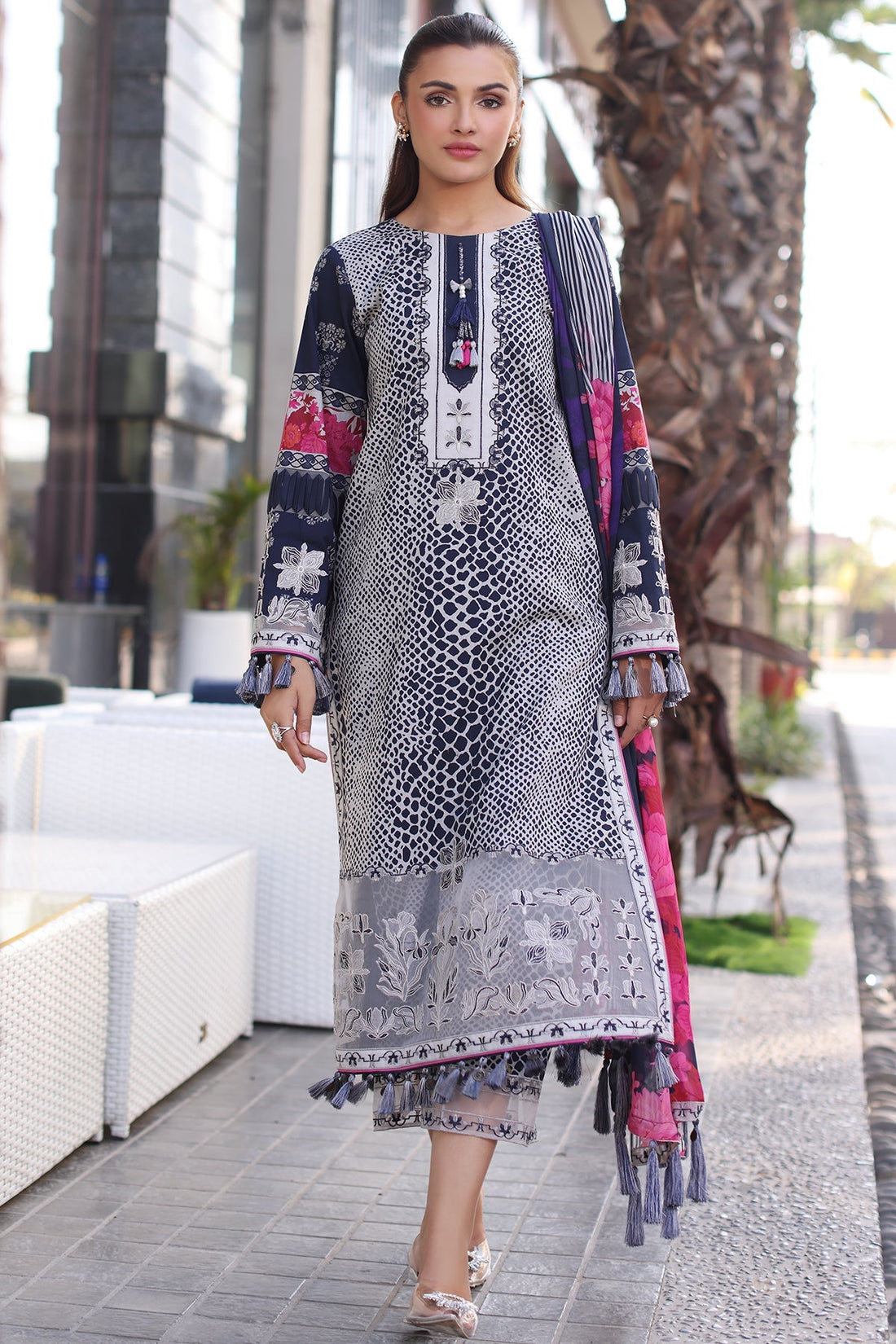 Charizma | Combination Lawn | CC5-26 by Charzima - Designer Dress - Type: Ladies Clothes - Available at Libayah - 100% Original