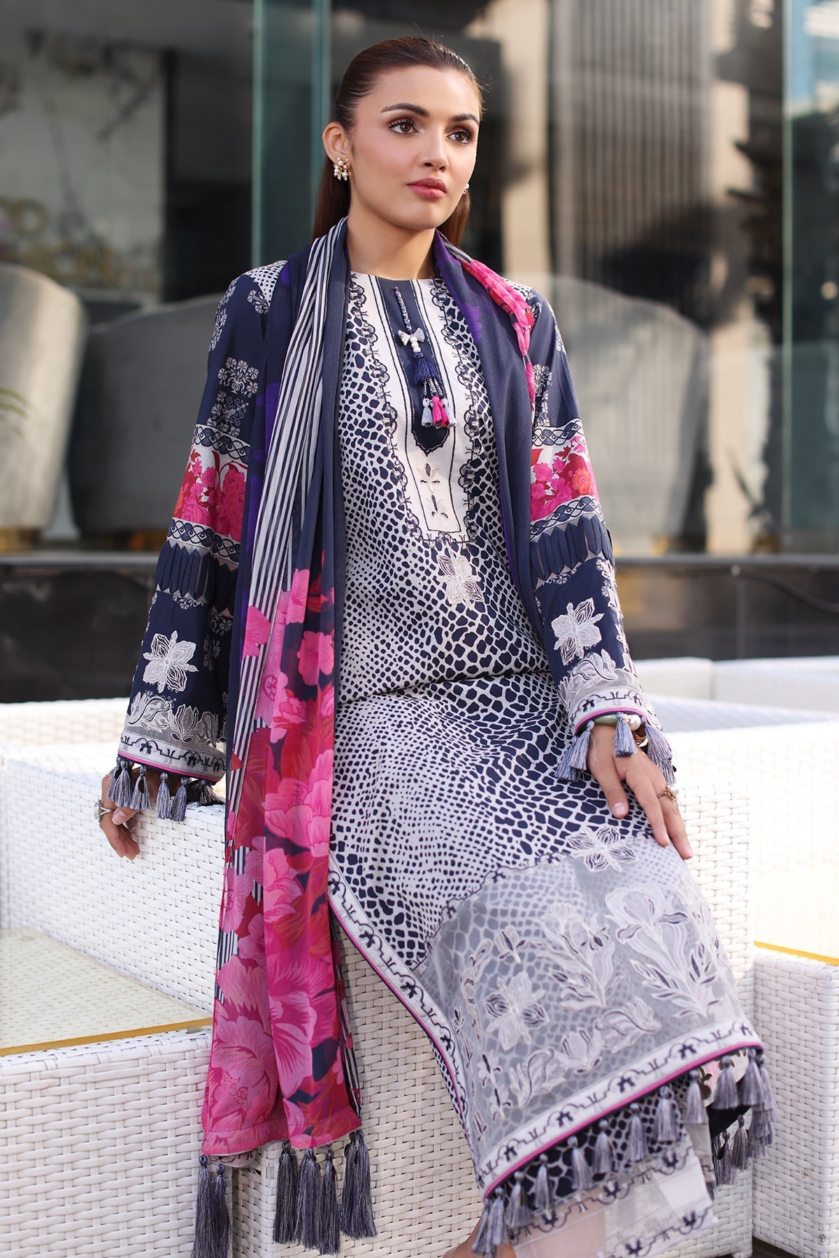 Charizma | Combination Lawn | CC5-26 by Charzima - Designer Dress - Type: Ladies Clothes - Available at Libayah - 100% Original
