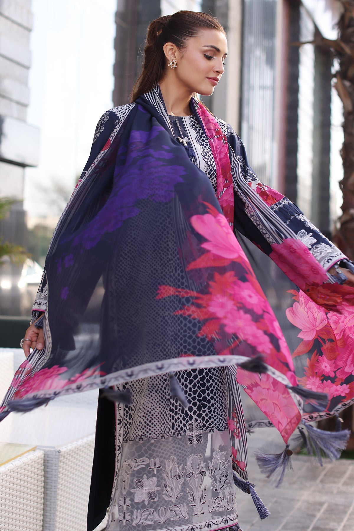 Charizma | Combination Lawn | CC5-26 by Charzima - Designer Dress - Type: Ladies Clothes - Available at Libayah - 100% Original