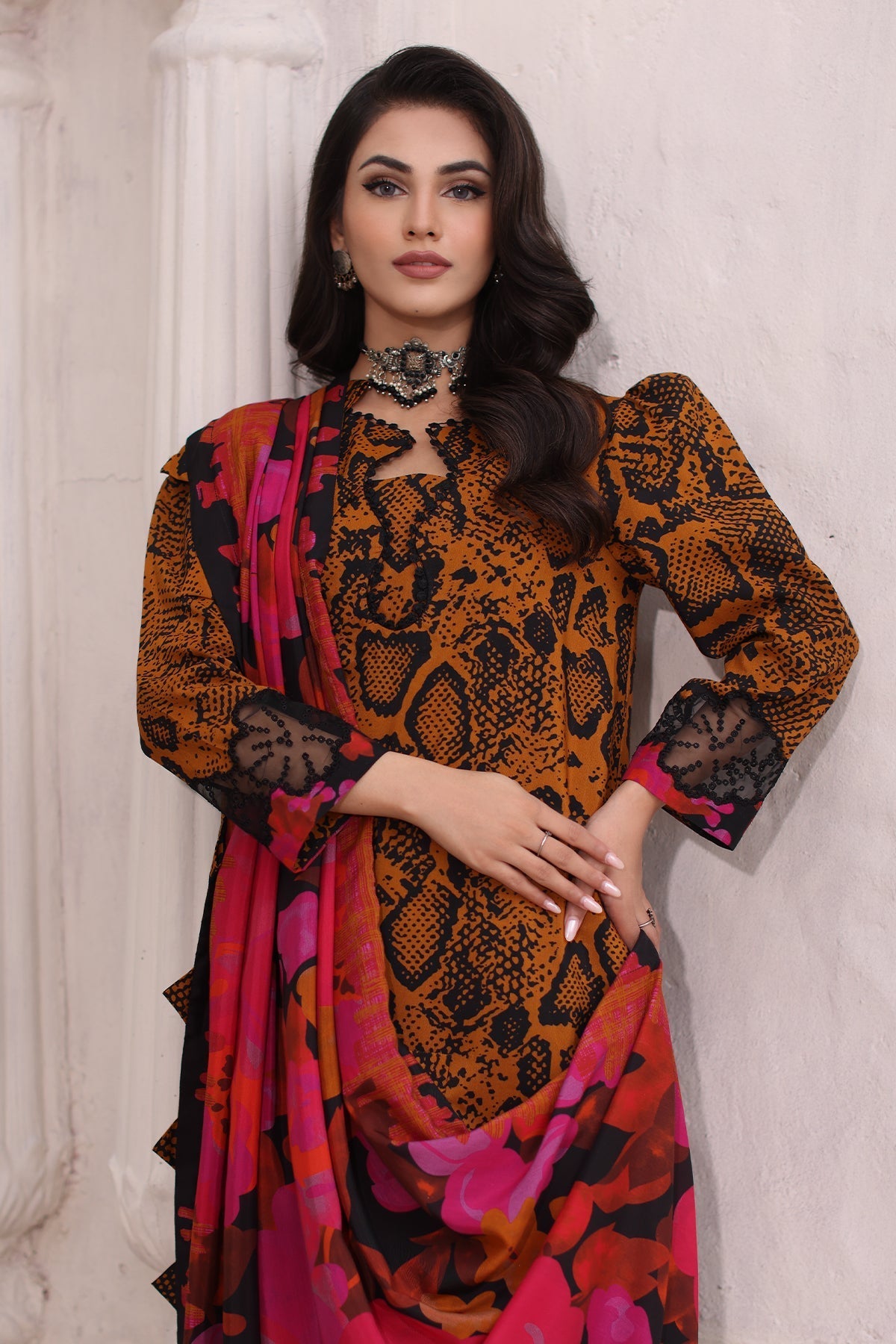Charizma | Combination Winter Collection | CCW4-17 by Charizma - Designer Dress - Type: Ladies Clothes - Available at Libayah - 100% Original
