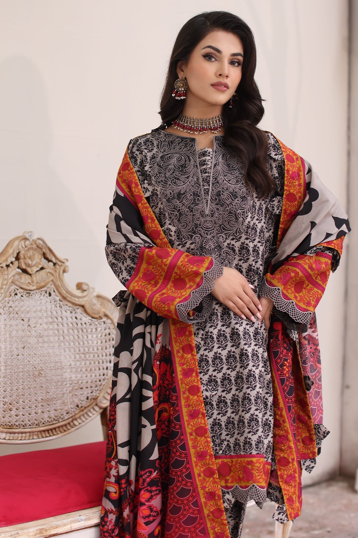 Charizma | Combination Winter Collection | CCW4-14 by Charizma - Designer Dress - Type: Ladies Clothes - Available at Libayah - 100% Original