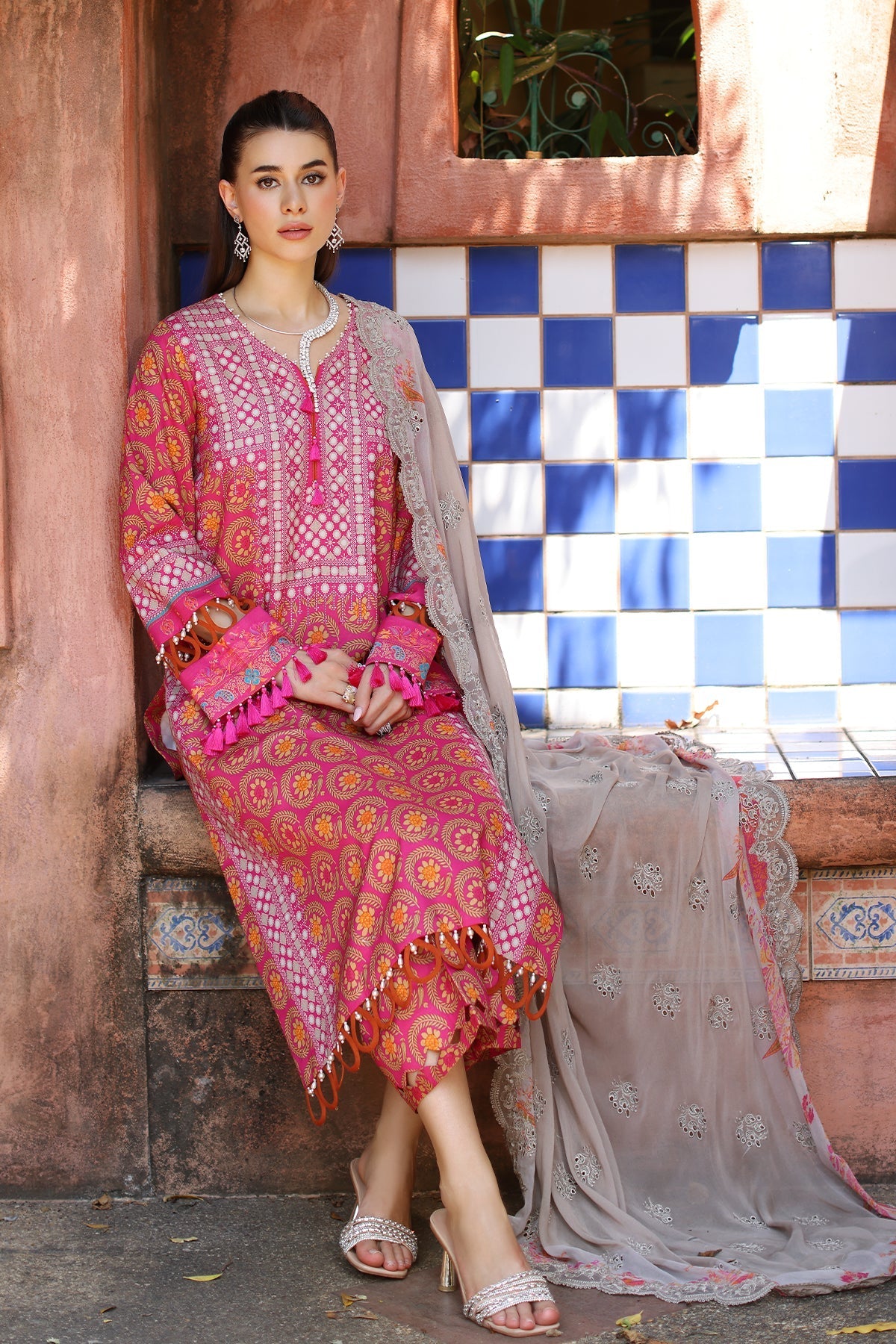 Charizma | Lawn Collection 24 | AS4-19 by Charizma - Designer Dress - Type: Casuals - Available at Libayah - 100% Original